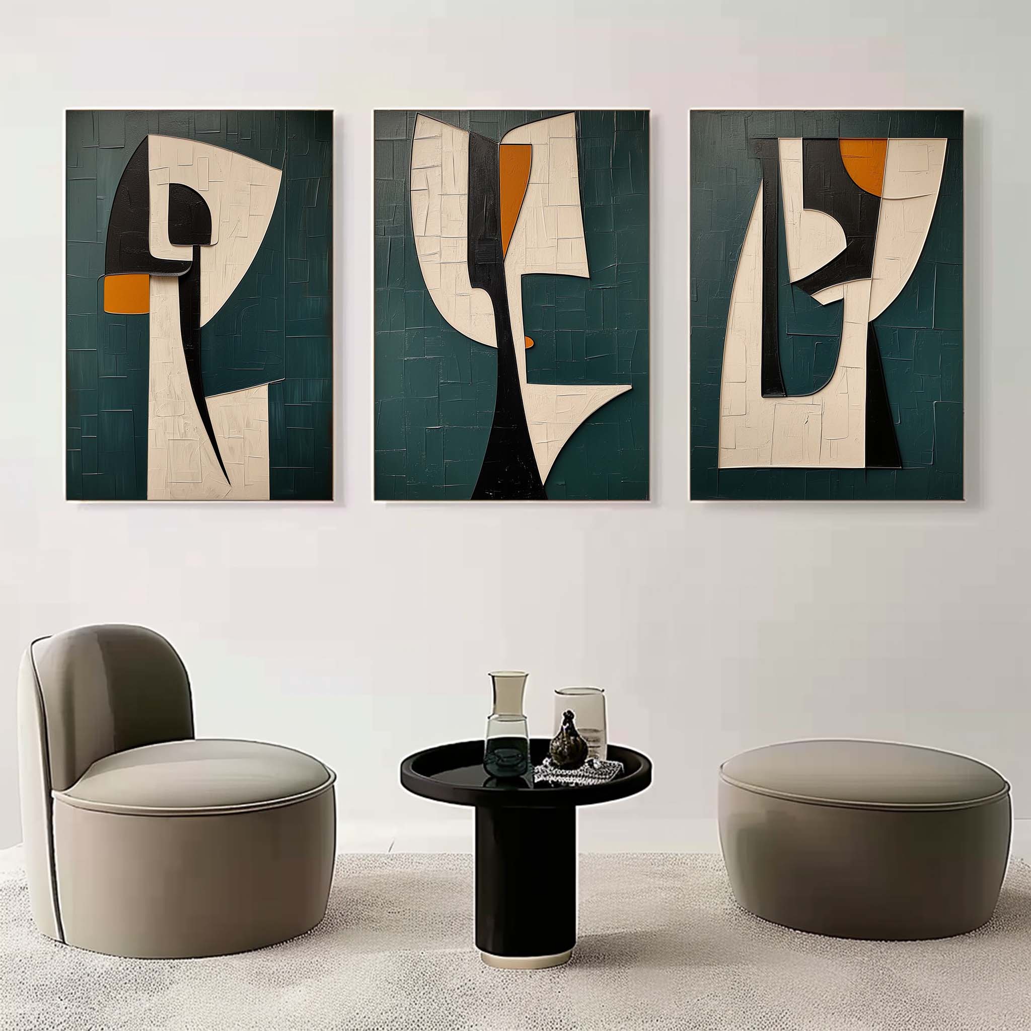 Abstract Painting Set of 3 SP149 - Neutralighting