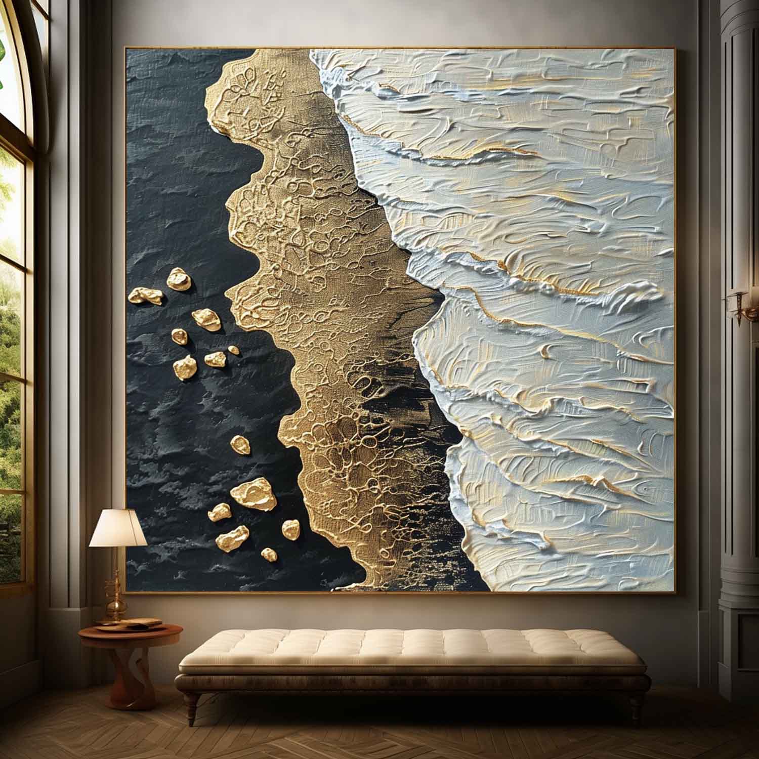 Plaster Art Texture Painting SG287 - Neutralighting