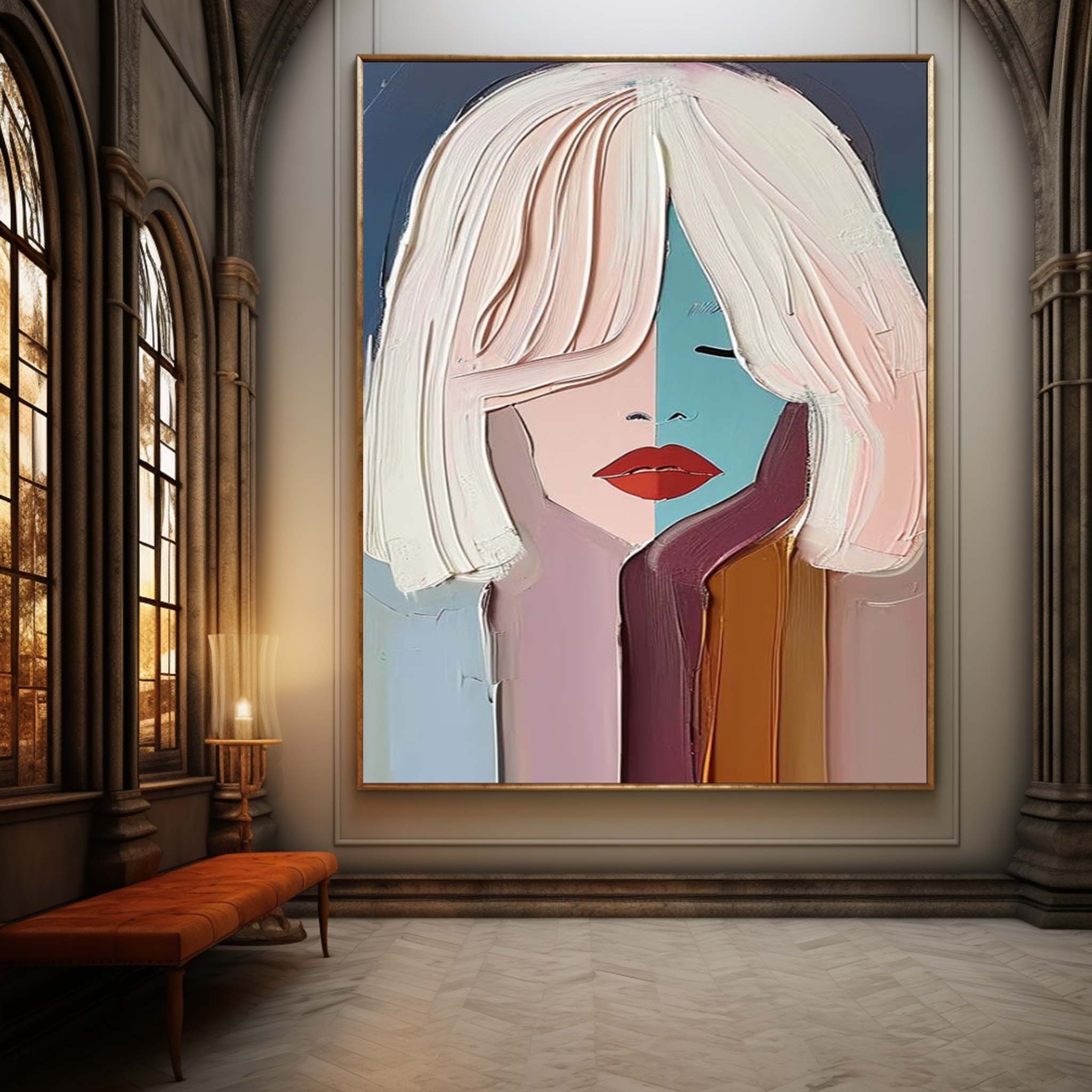 Plaster Art Texture Painting SG257 - Neutralighting