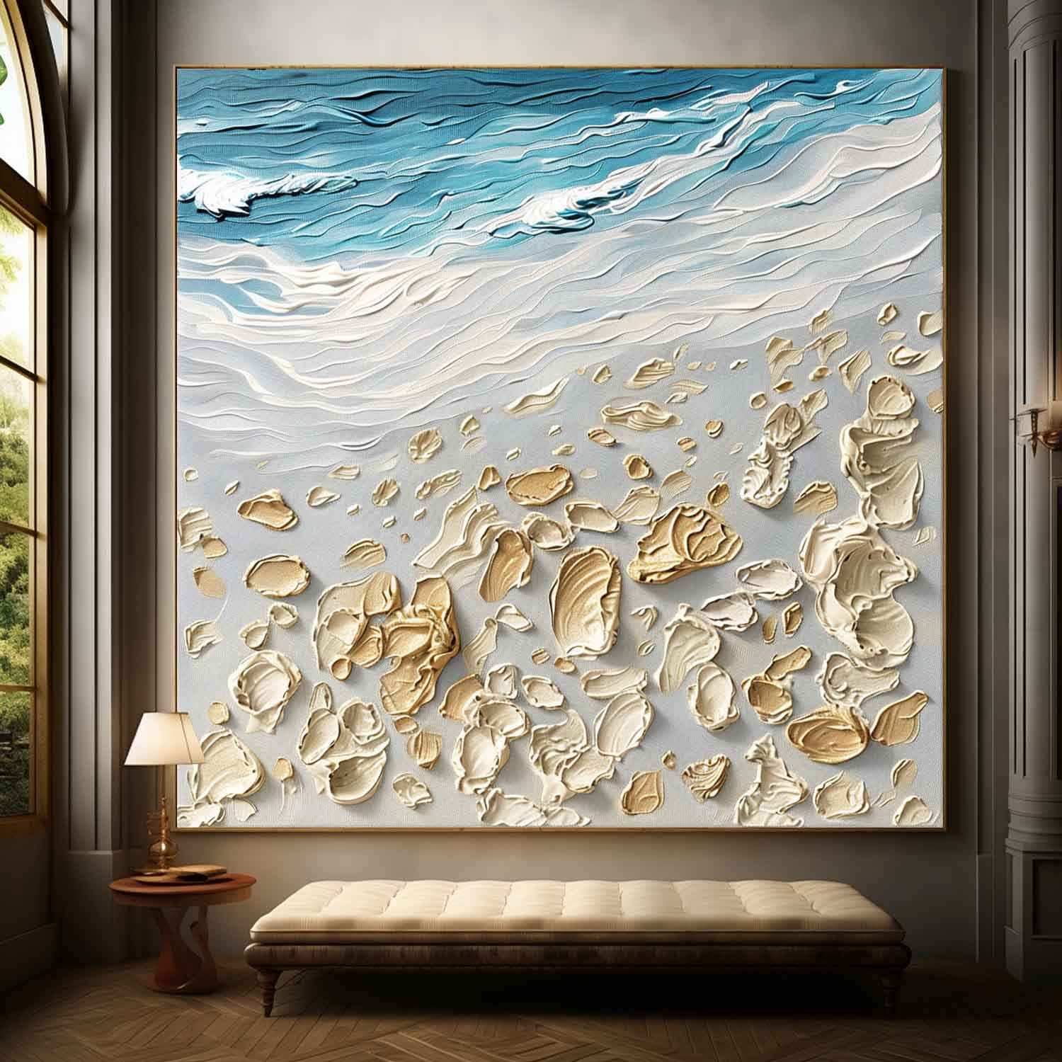 Plaster Art Texture Painting SG291 - Neutralighting