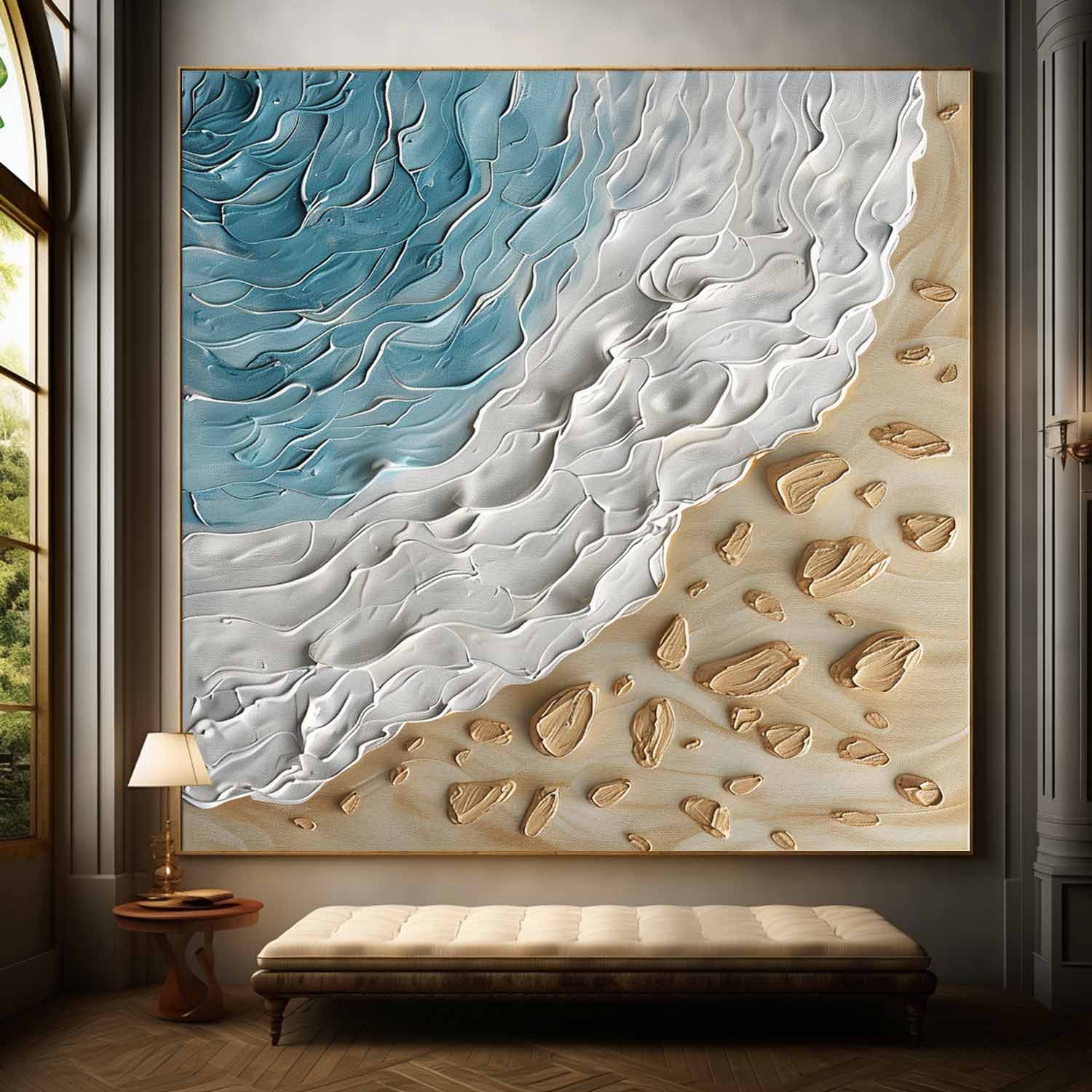 Plaster Art Texture Painting SG289 - Neutralighting