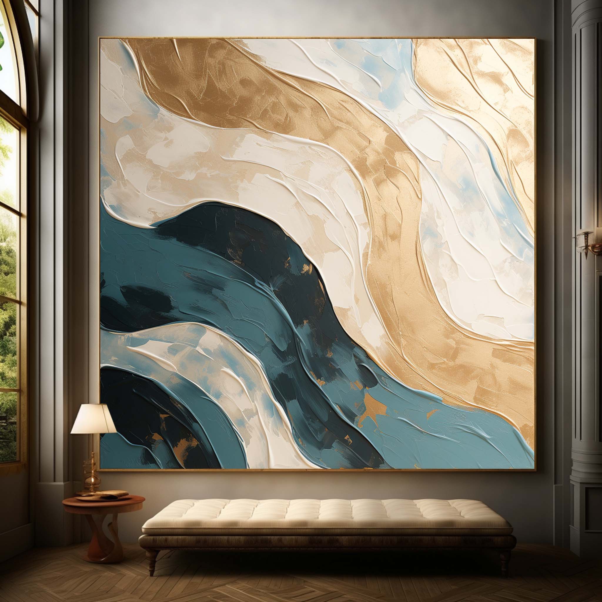 Plaster Art Texture Painting SG255 - Neutralighting