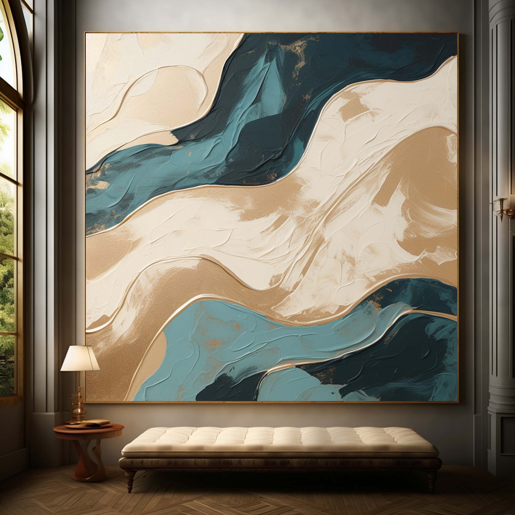 Plaster Art Texture Painting SG254 - Neutralighting