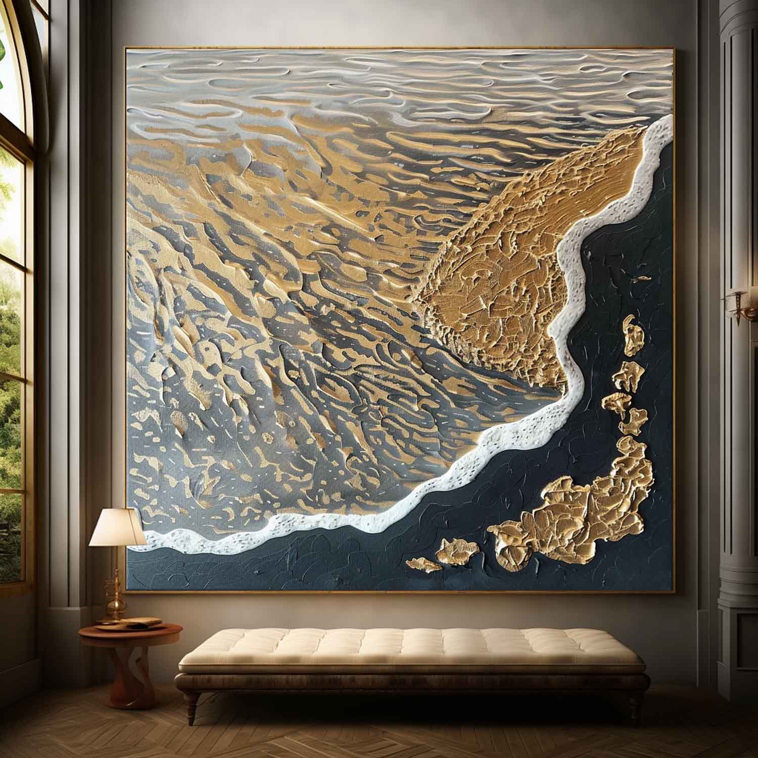 Plaster Art Texture Painting SG285 - Neutralighting