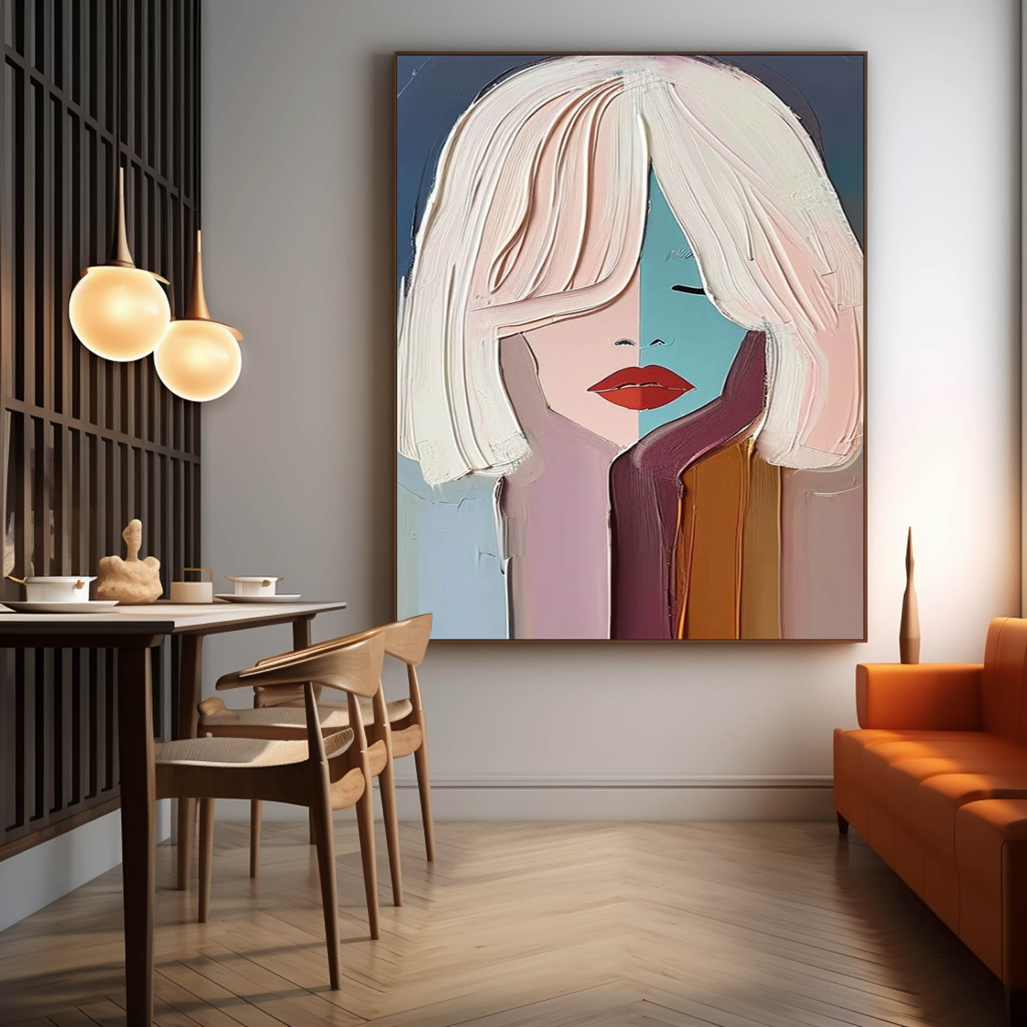 Plaster Art Texture Painting SG257 - Neutralighting