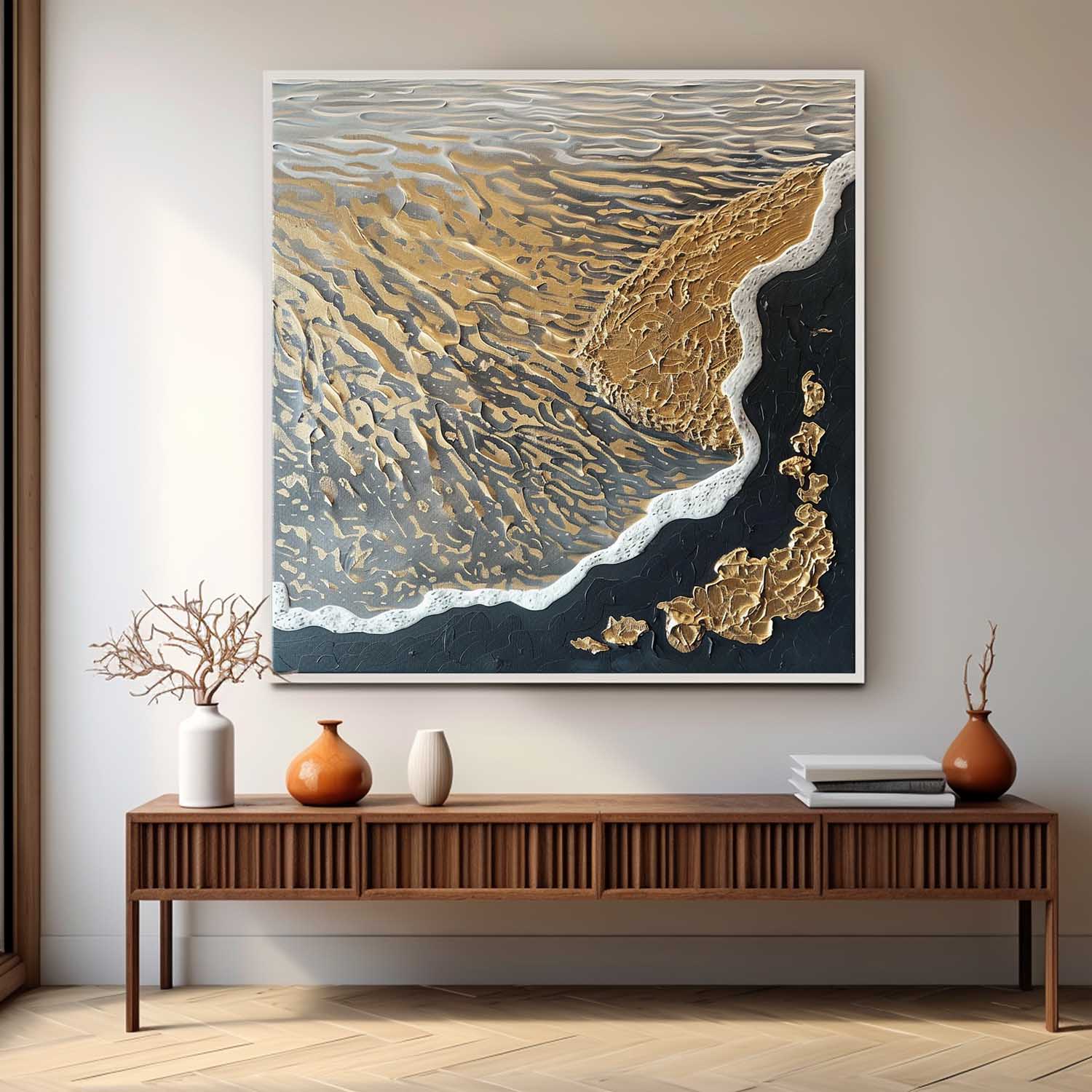 Plaster Art Texture Painting SG285 - Neutralighting