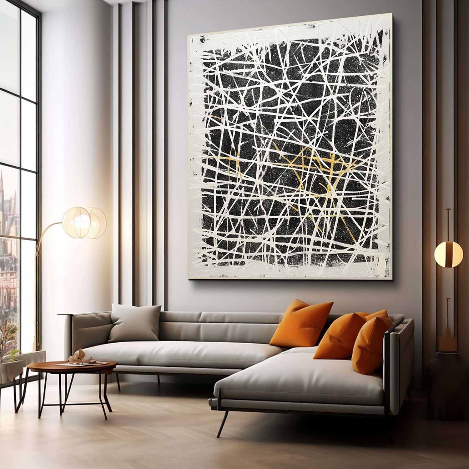 Abstract Expressionist Art AEA057 - Neutralighting