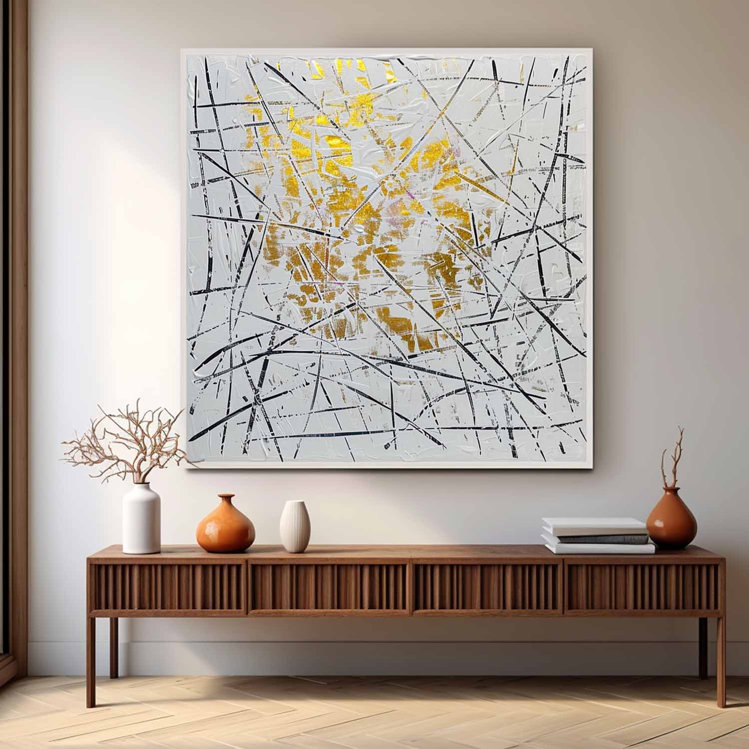 Wall Art Square Abstract Graffiti Art Luxury