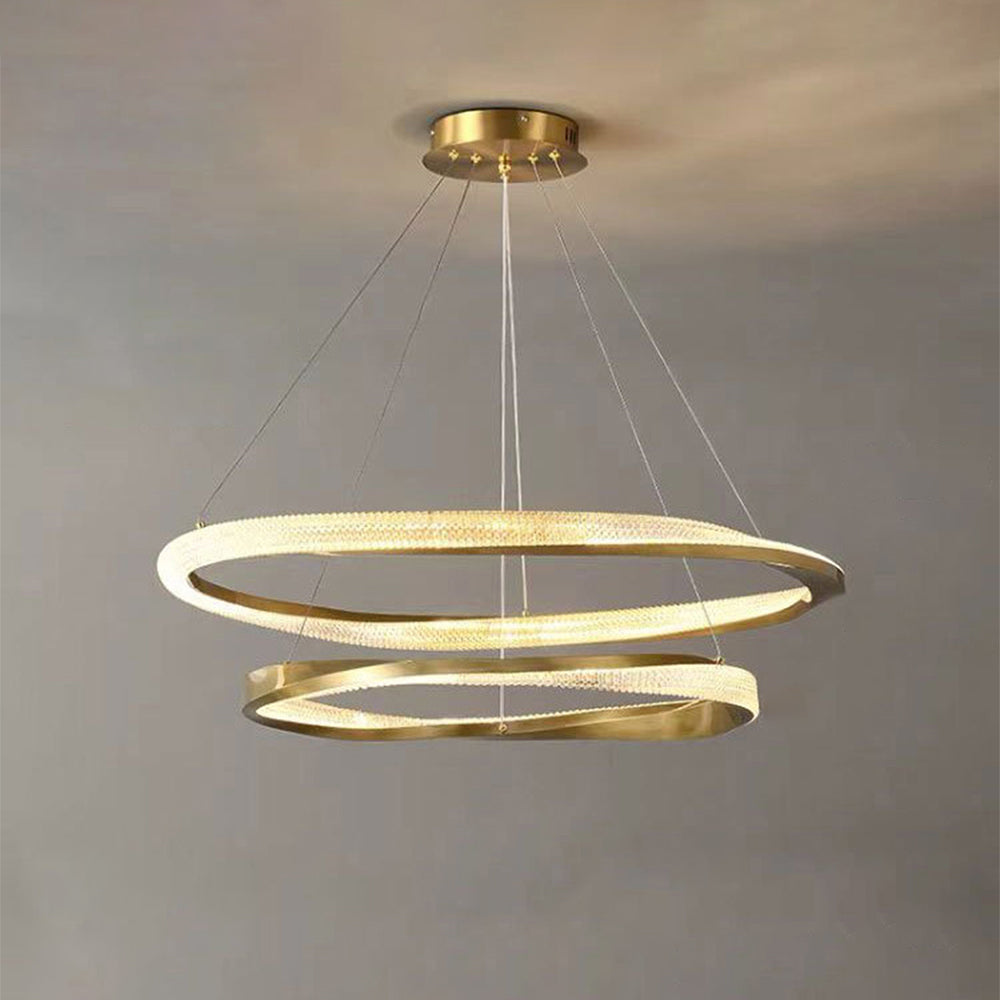 Kristy Pendant Light, Aluminium & Arcylic, 1/2 Rings, 2 Color - Neutralighting