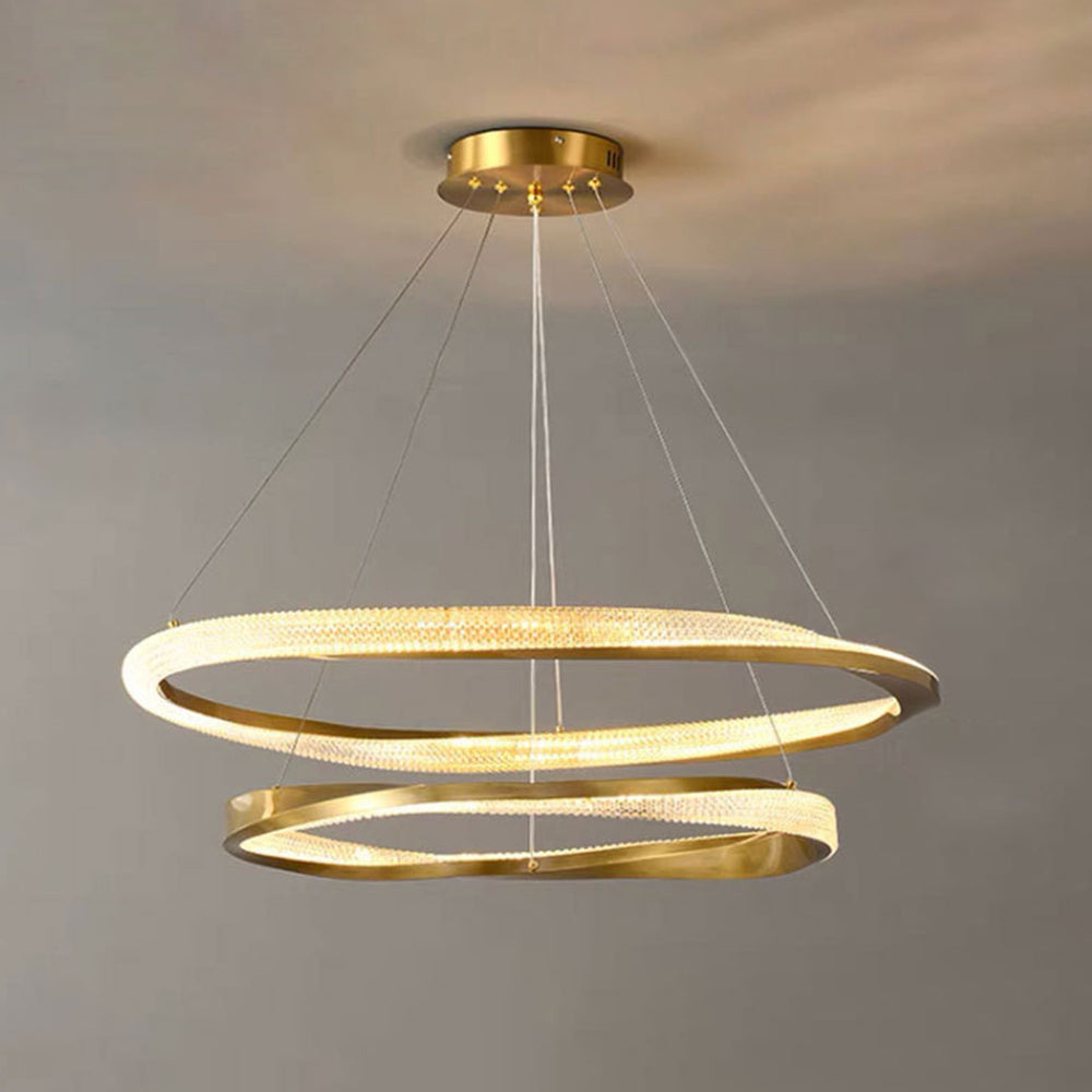 Kristy Pendant Light, Aluminium & Arcylic, 1/2 Rings, 2 Color - Neutralighting