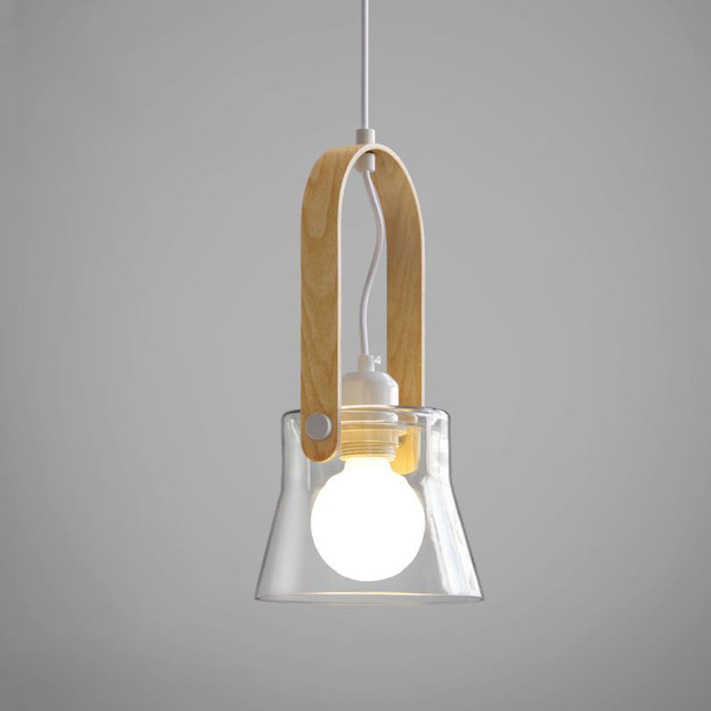 Valentina Minimalist Bowl Shaped Glass Pendant Light, Clear - Neutralighting