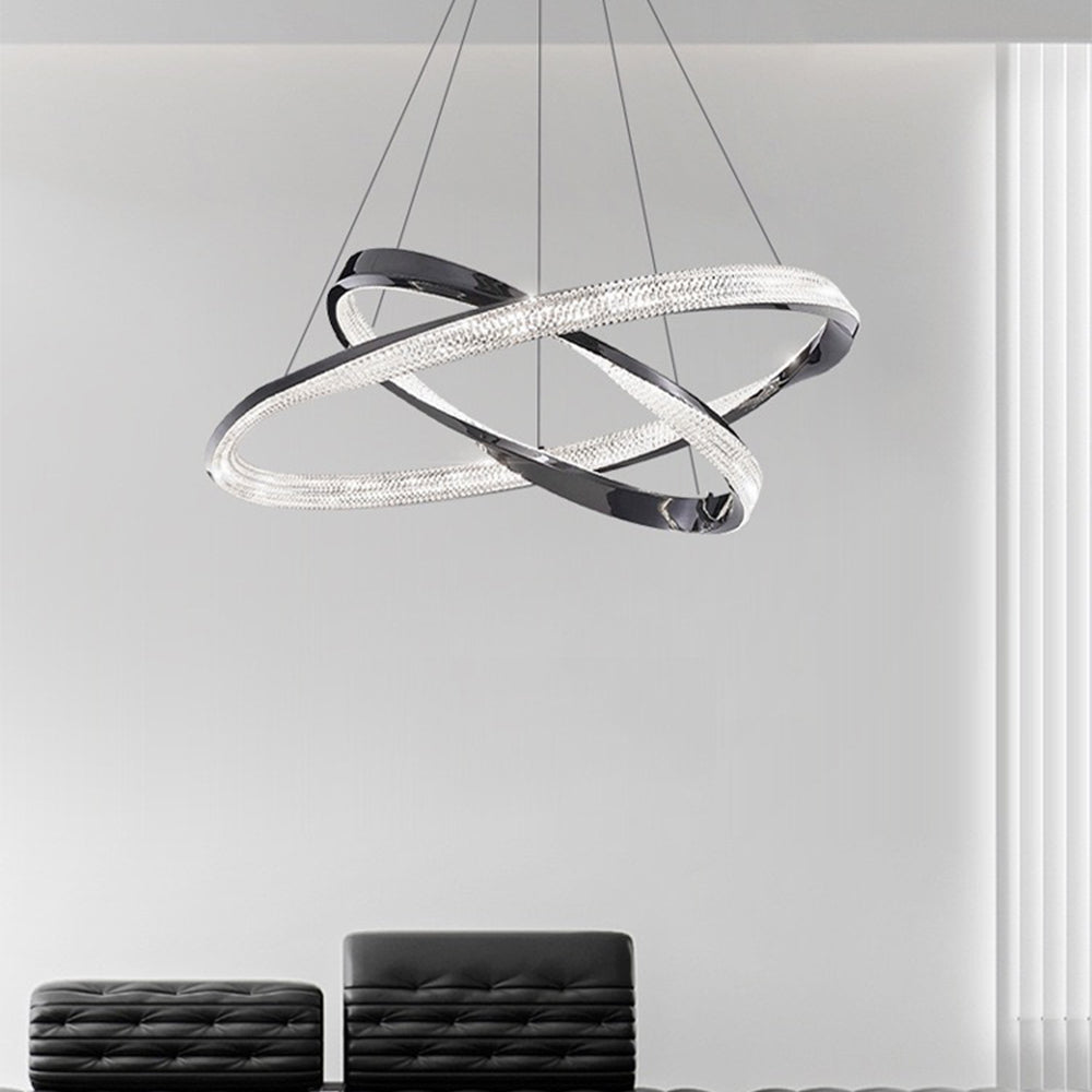 Kristy Pendant Light, Aluminium & Arcylic, 1/2 Rings, 2 Color - Neutralighting