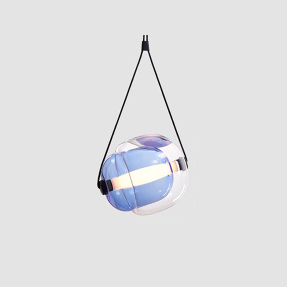 Valentina Modern Bubble Glass Pendant Light, Blue/Yellow/Pink/Smoky Grey/White/Clear - Neutralighting