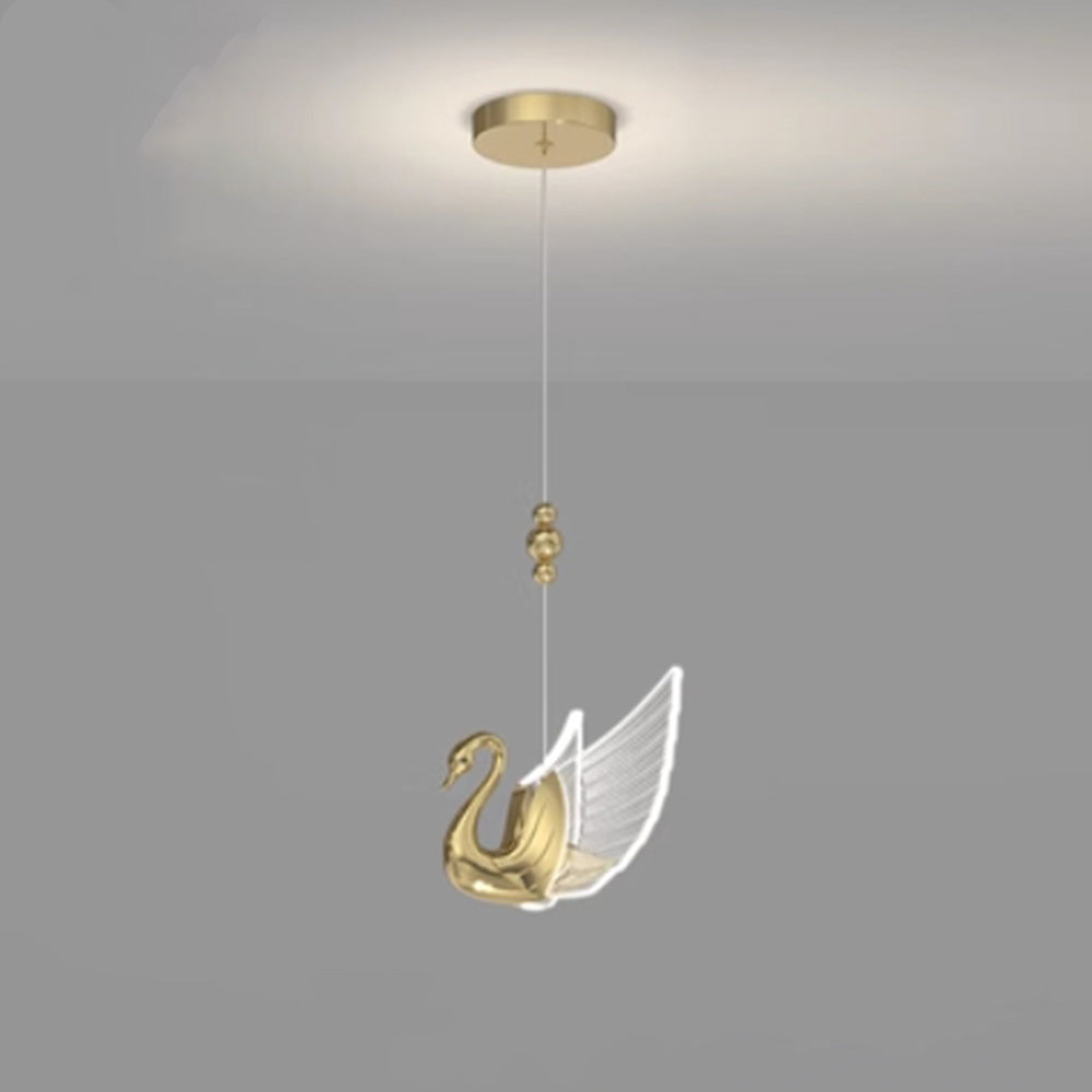 Arisha Modern Creative Swan Pendant Light, 2 Color - Neutralighting
