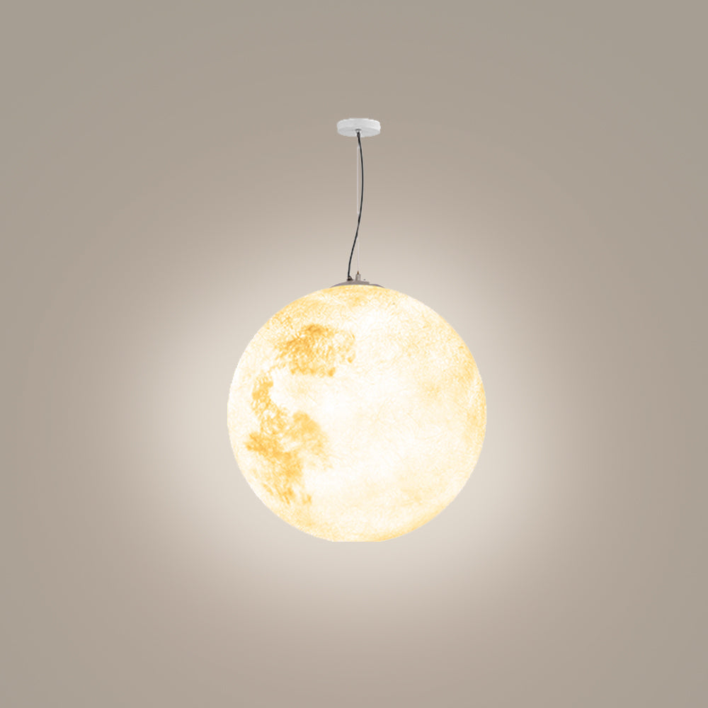Ray Moon Modern Bubble Glod Pendant Light, Metal/Resin/Fiberglass - Neutralighting