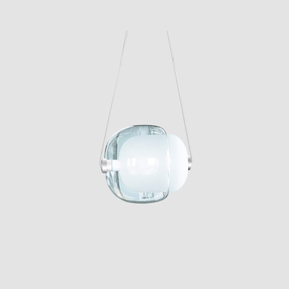 Valentina Modern Bubble Glass Pendant Light, Blue/Yellow/Pink/Smoky Grey/White/Clear - Neutralighting