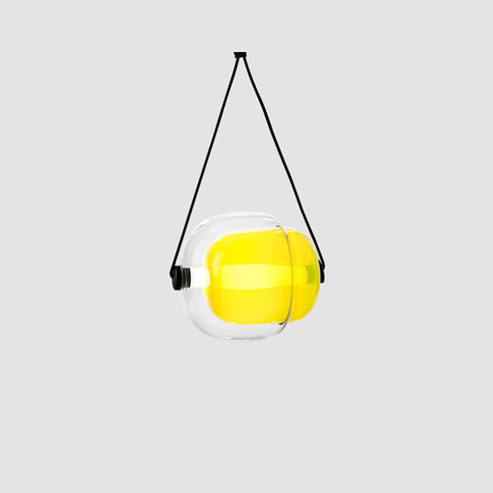 Valentina Modern Bubble Glass Pendant Light, Blue/Yellow/Pink/Smoky Grey/White/Clear - Neutralighting