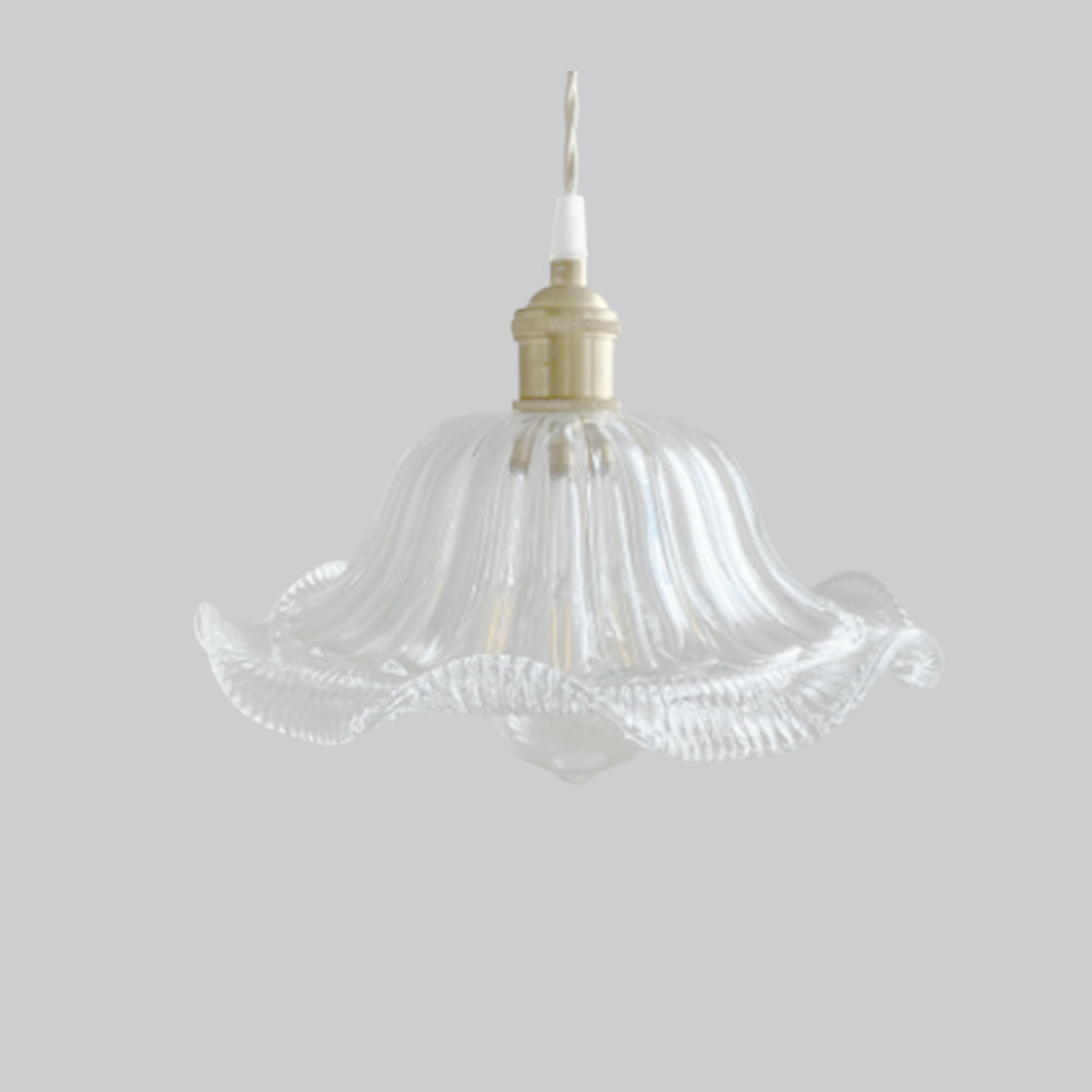 Valentina Art Deco Blown Brass & Glass Pendant Light, 7 Styles - Neutralighting