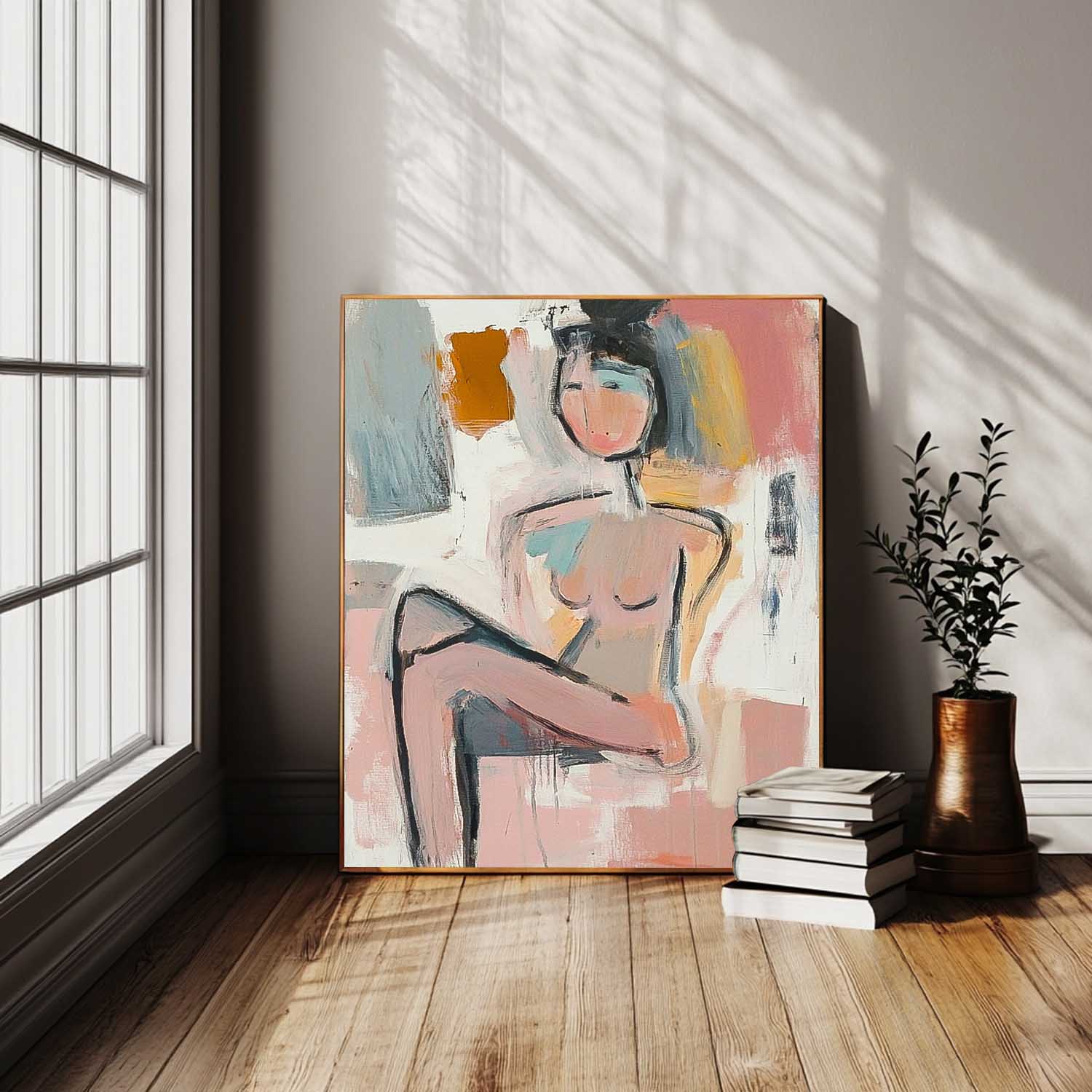 Wall Art People Abstract Line Contemporary