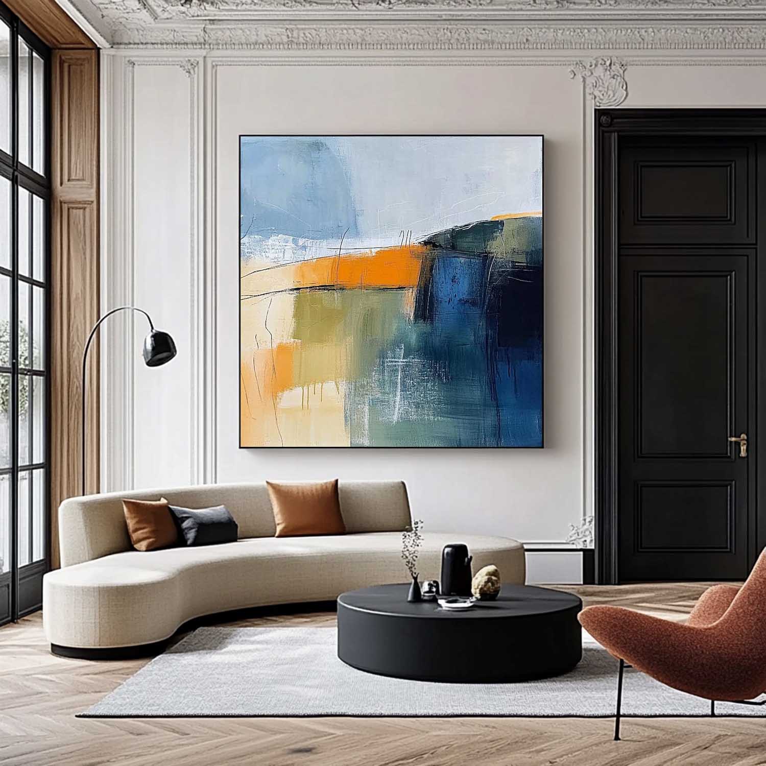 Wall Art Abstract Expressionist Painterly Scene