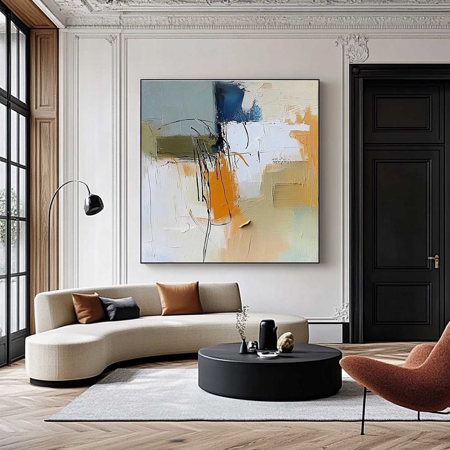 Wall Art Abstract Scene Expressive Calm