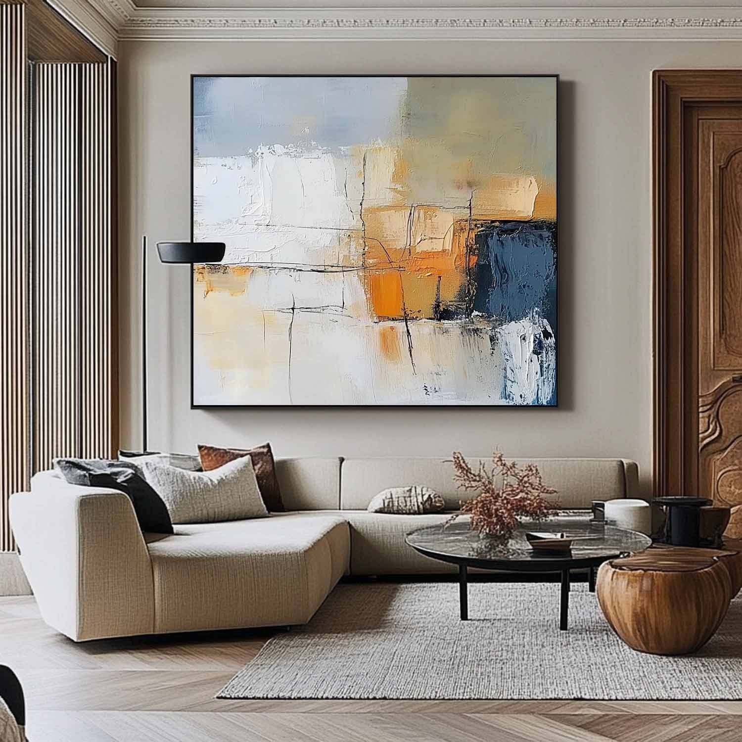 Wall Art Abstract Retro Contemporary Serene