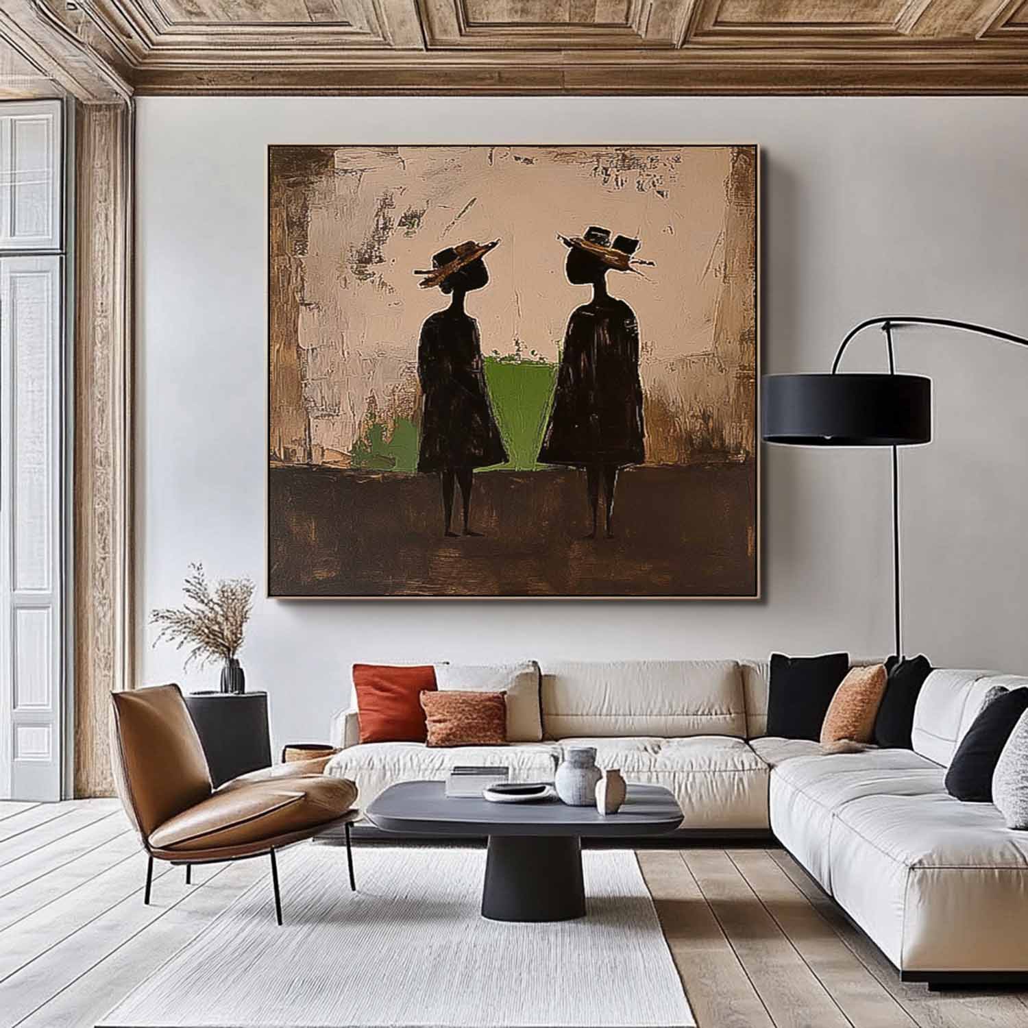 Wall Art Figure Silhouette Landscape Natural