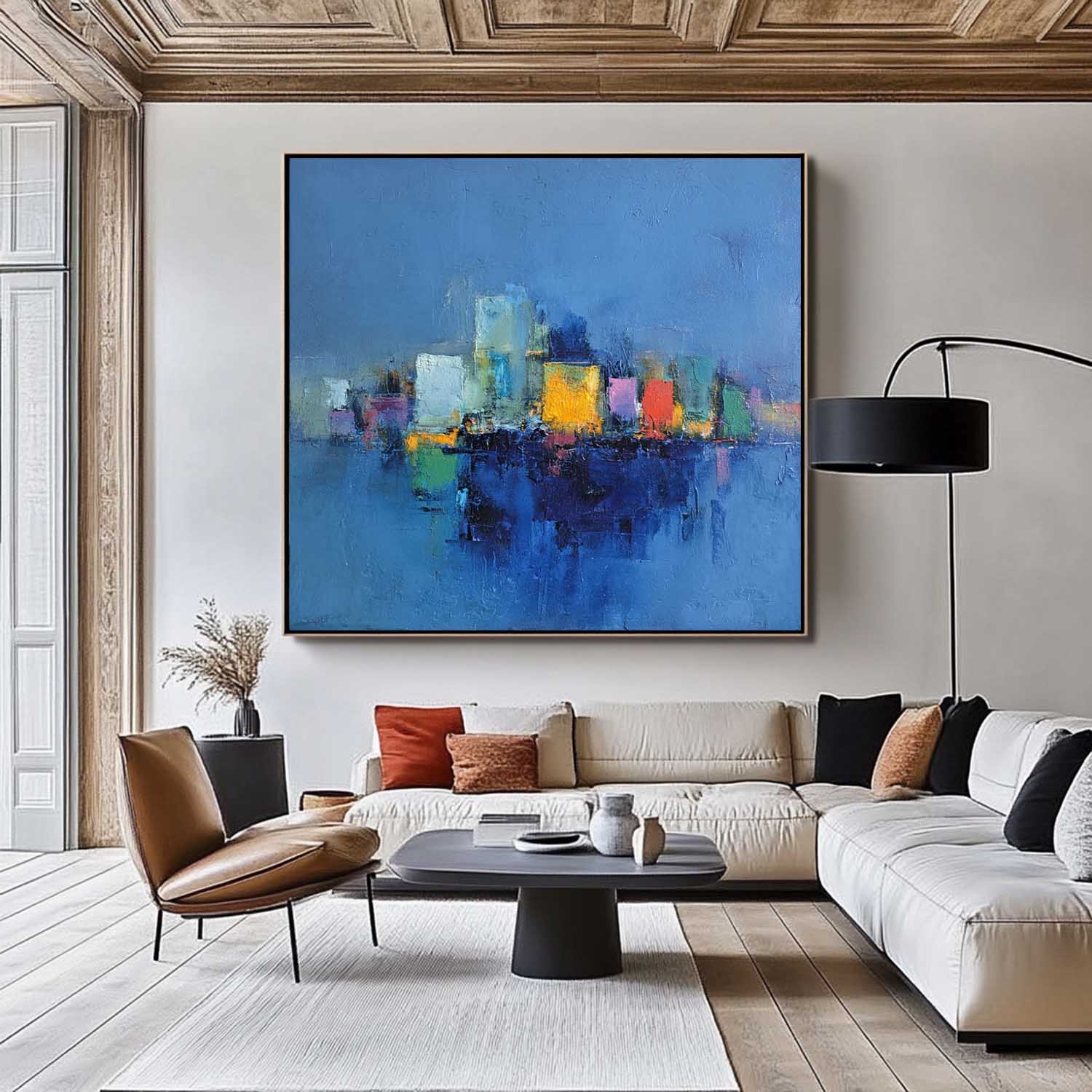 Wall Art Architecture Abstract Waterfront Cityscape