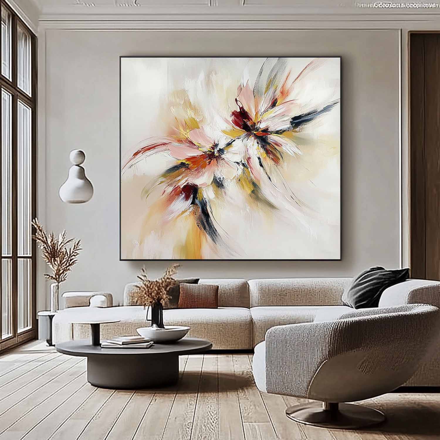 Wall Art Abstract Expressionist Dynamic Burst