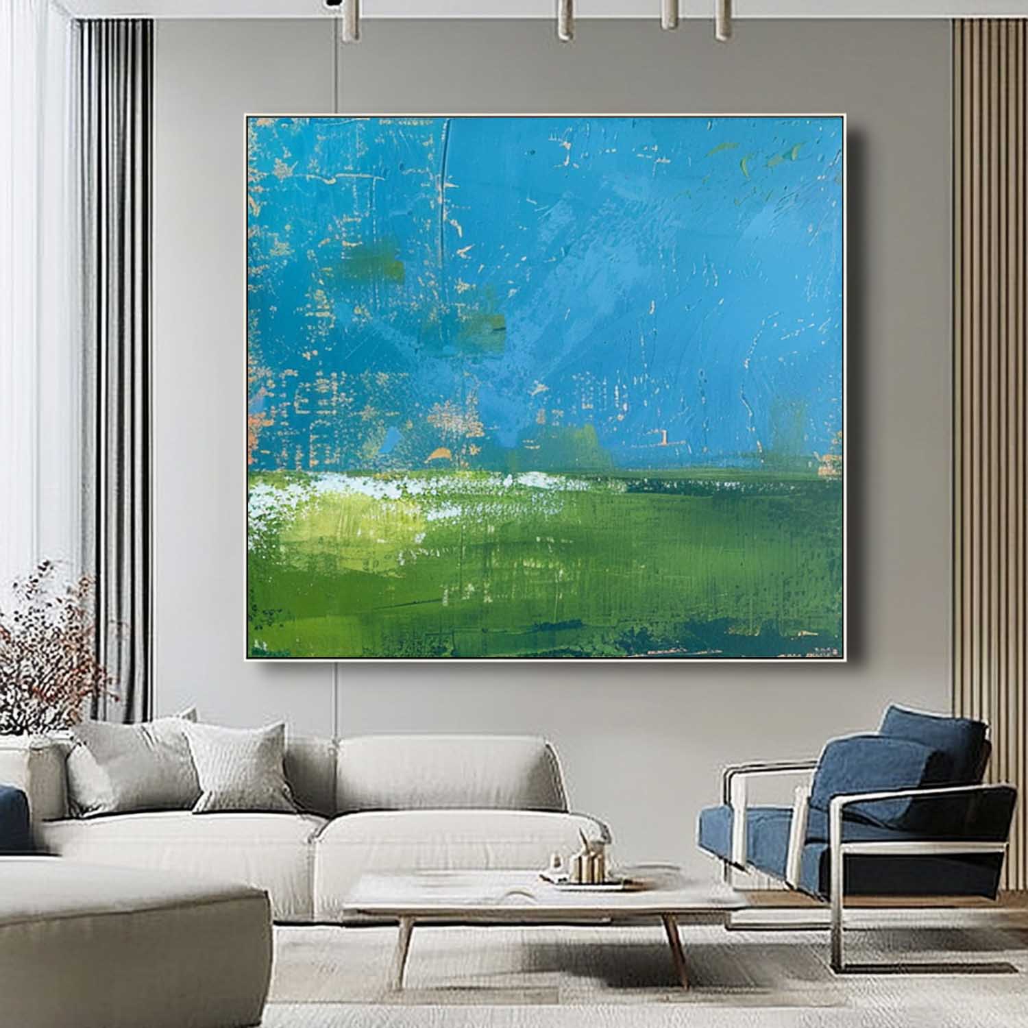 Wall Art Abstract Fresh Healing Nature Vibrant Modern