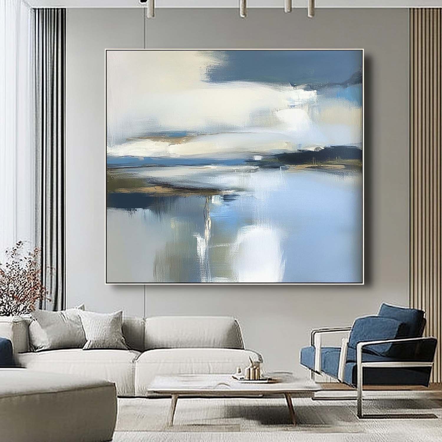 Wall Art Landscape Tranquil Misty Cool Tone