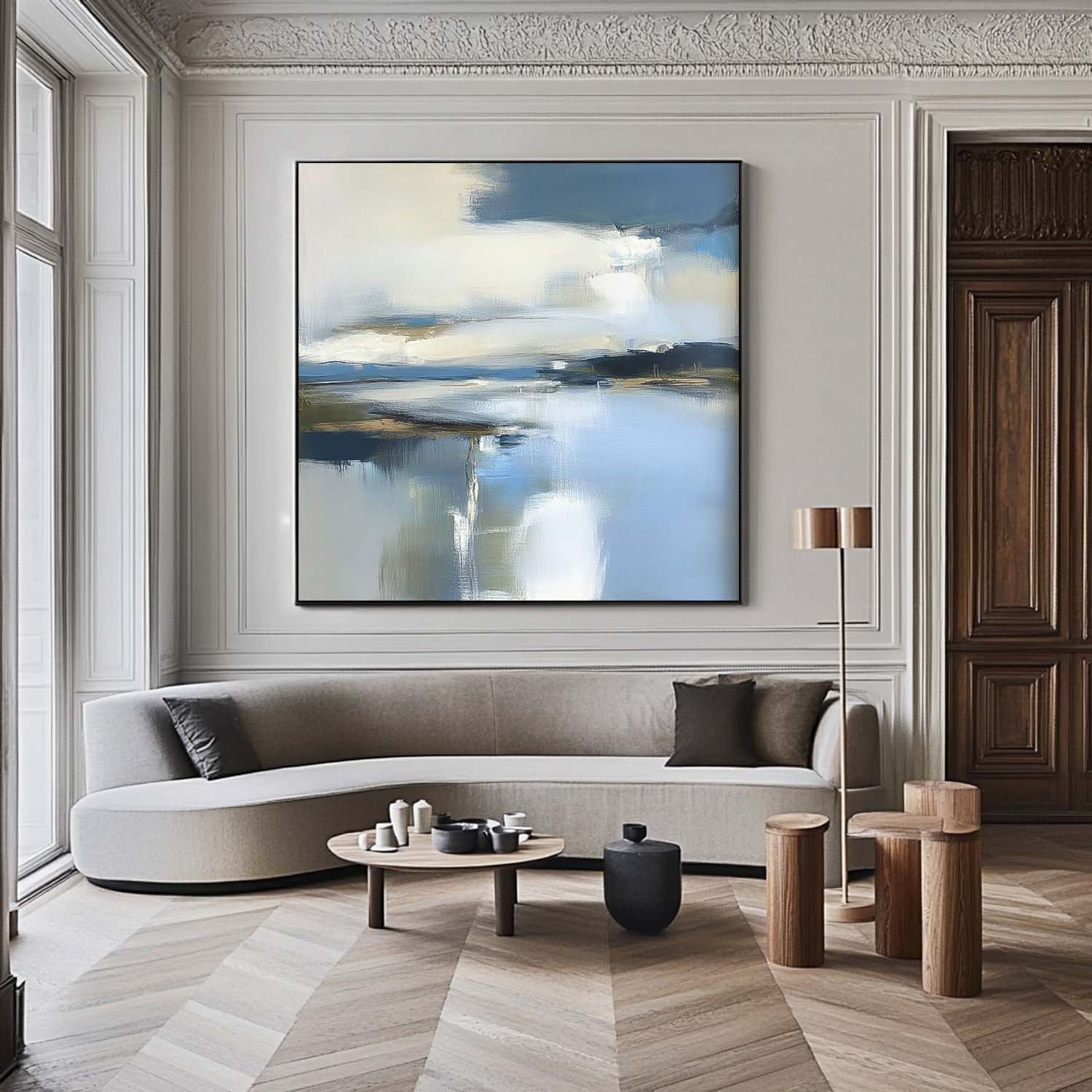 Wall Art Landscape Tranquil Misty Cool Tone