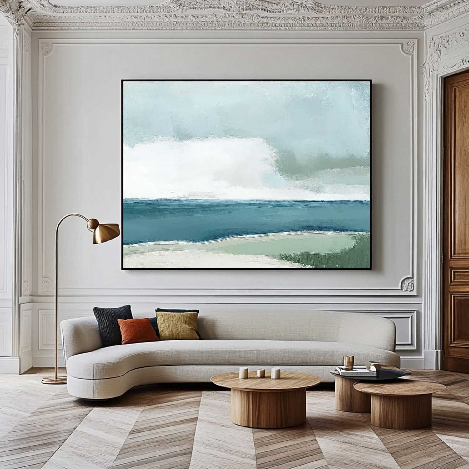 Wall Art Landscape Minimalist Solitary Boat