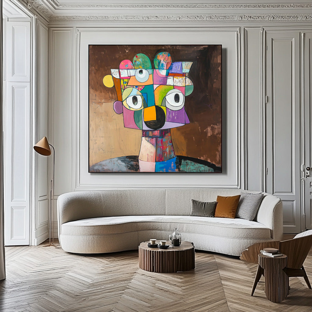 Wall Art People Cubism Collage Geometric