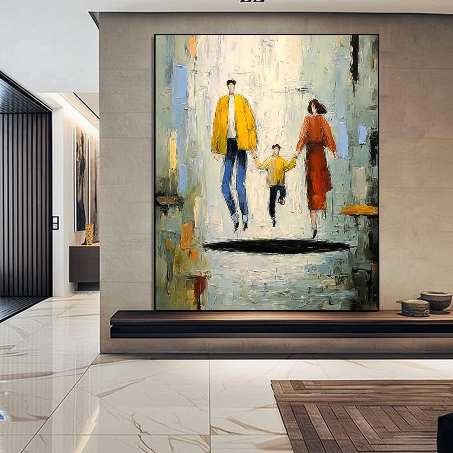Wall Art People Warm Modern Urban