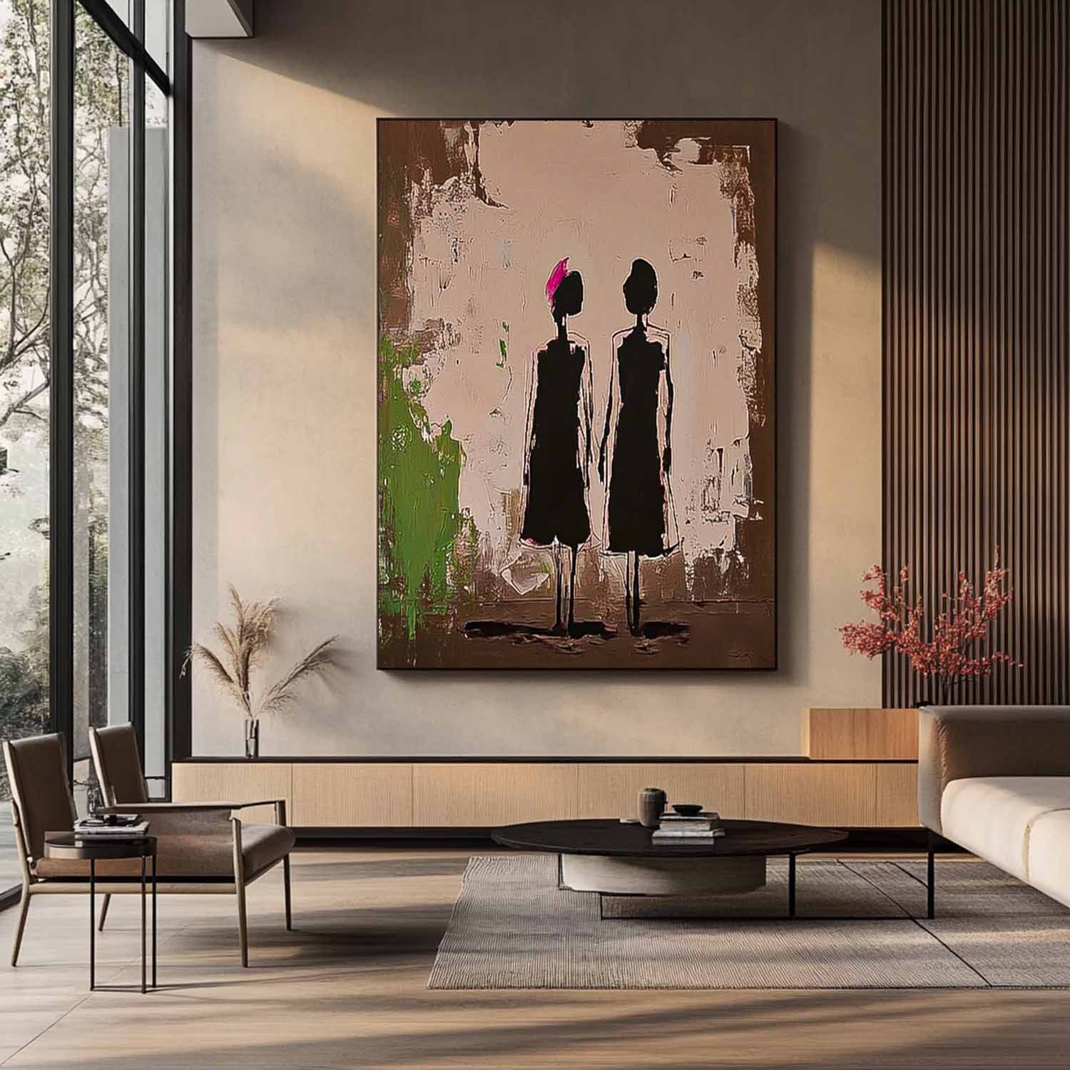 Wall Art People Wabi-Sabi Minimalist Figure