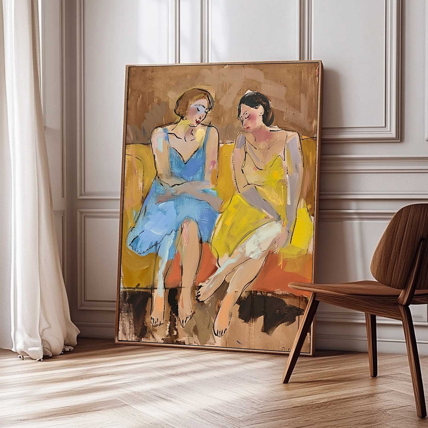Wall Art Abstract Figure Contemporary Expressionist