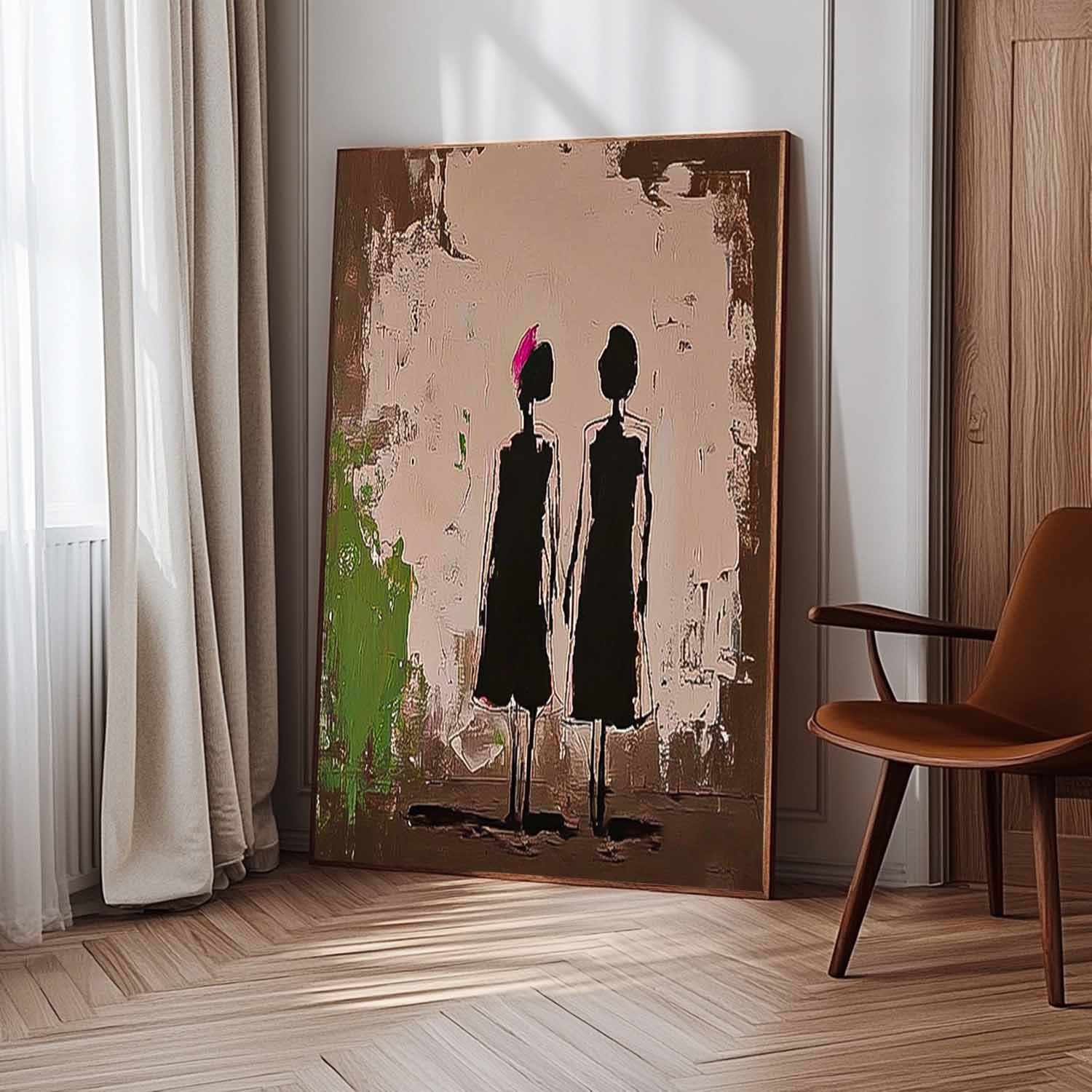 Wall Art People Wabi-Sabi Minimalist Figure