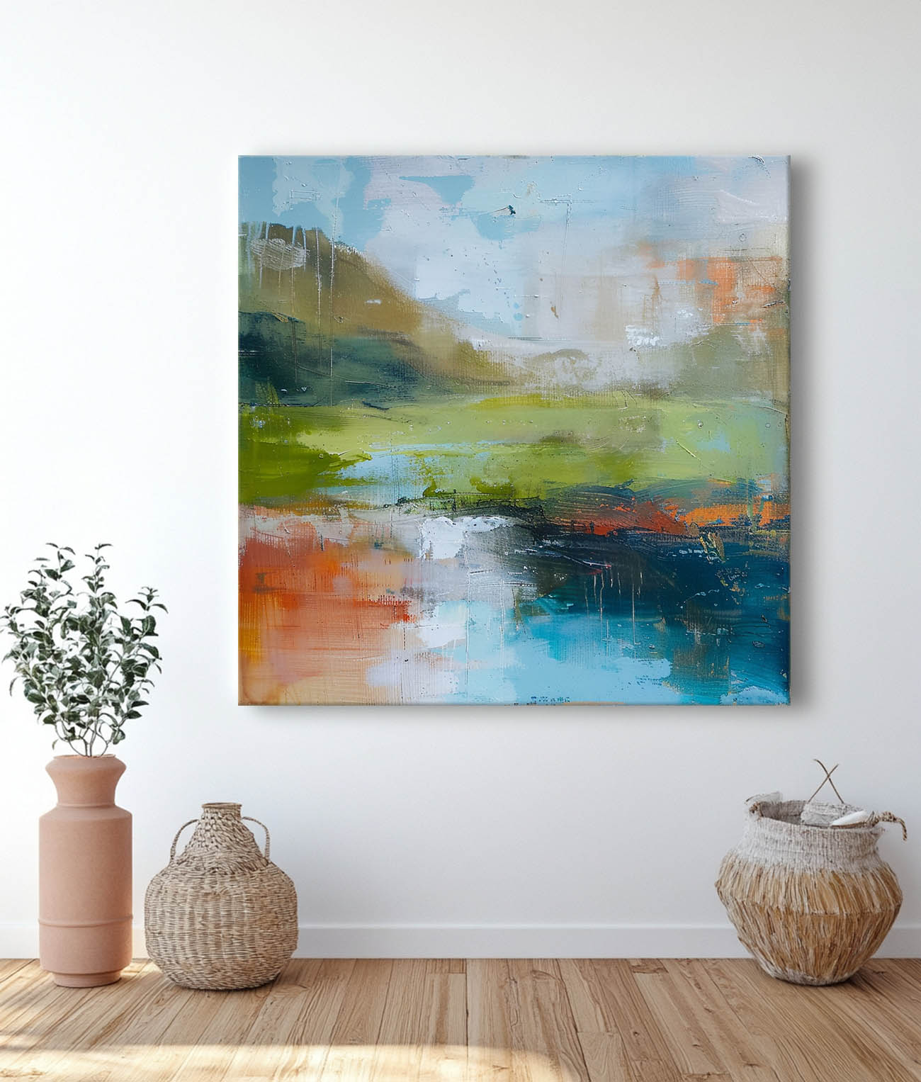 Wall Art Abstract Landscape Impressionist Impasto