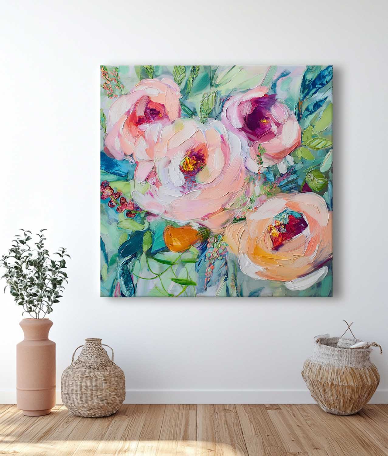 Wall Art Flower Fresh Romantic Botanical