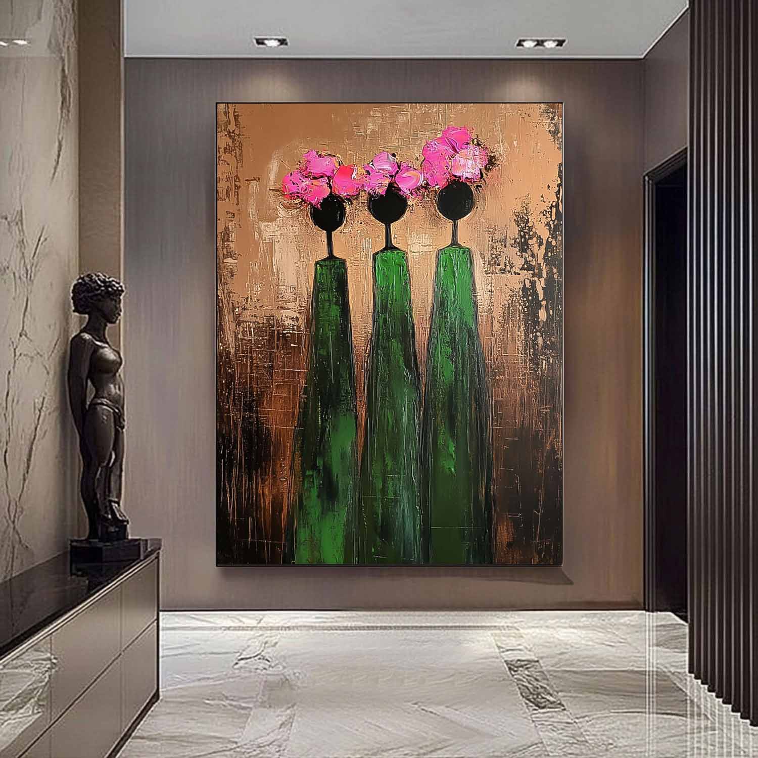 Wall Art People Retro Contemporary Abstract
