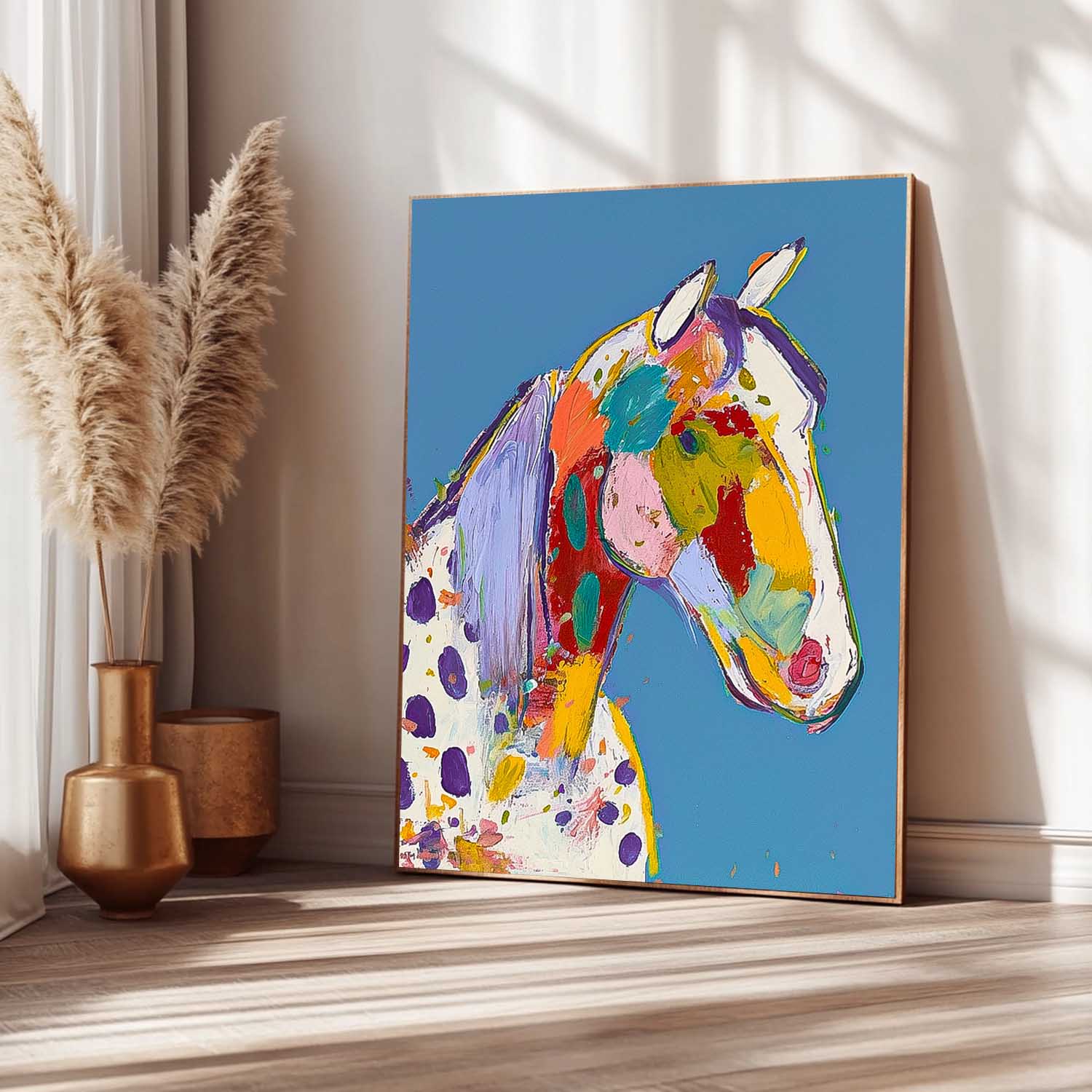 Wall Art Animal Vibrant Bold Modern Abstract