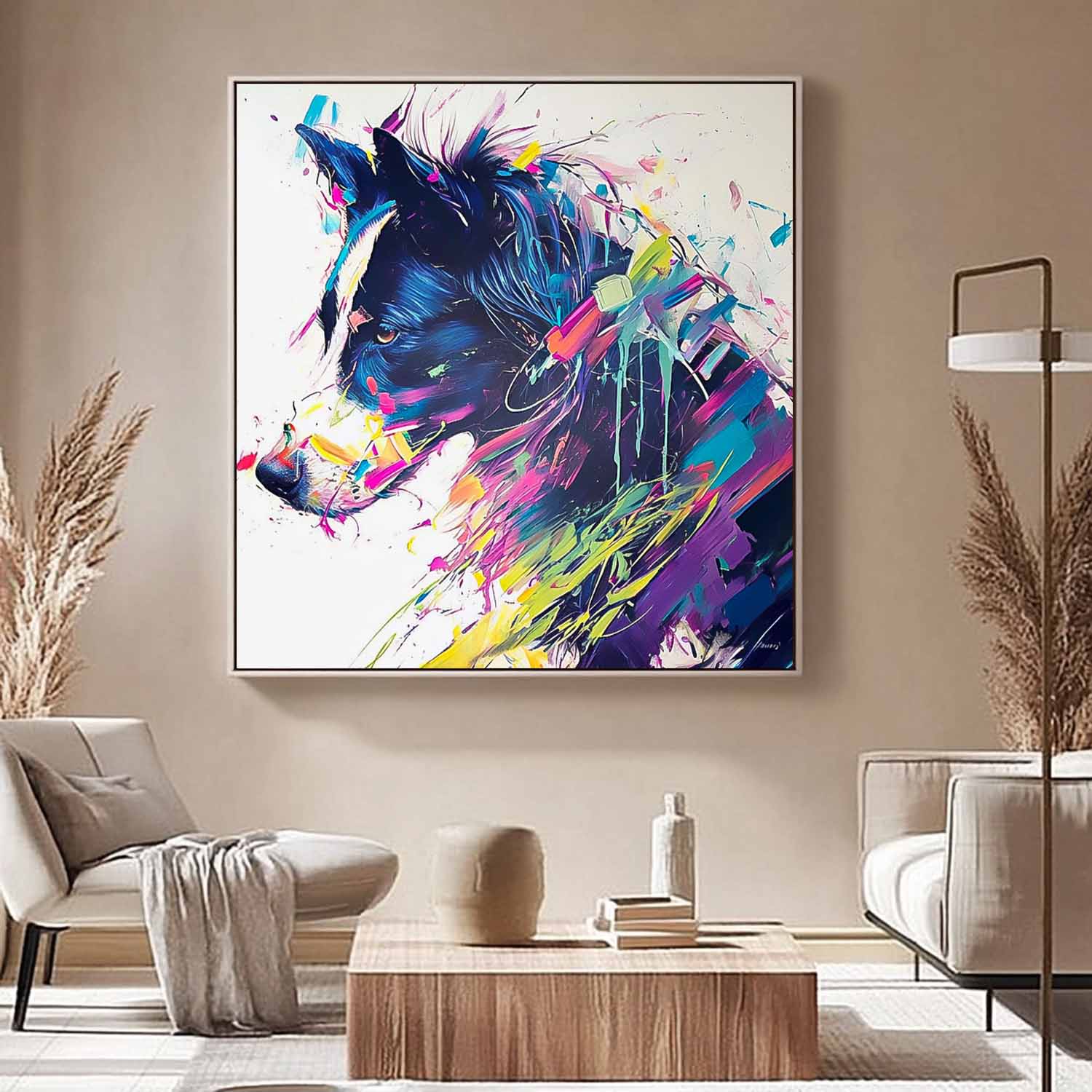 Wall Art Animal Dopamine Vibrant Playful Retro