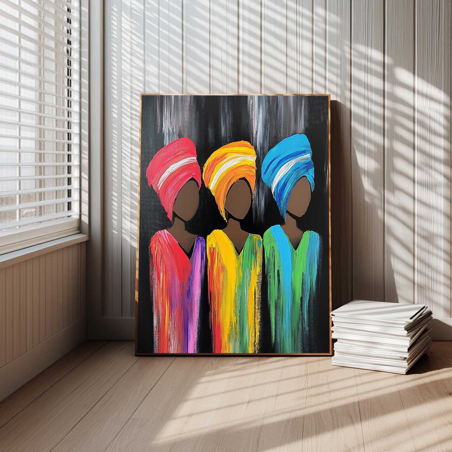 Wall Art People Neo-Pop Silhouette Maximalist