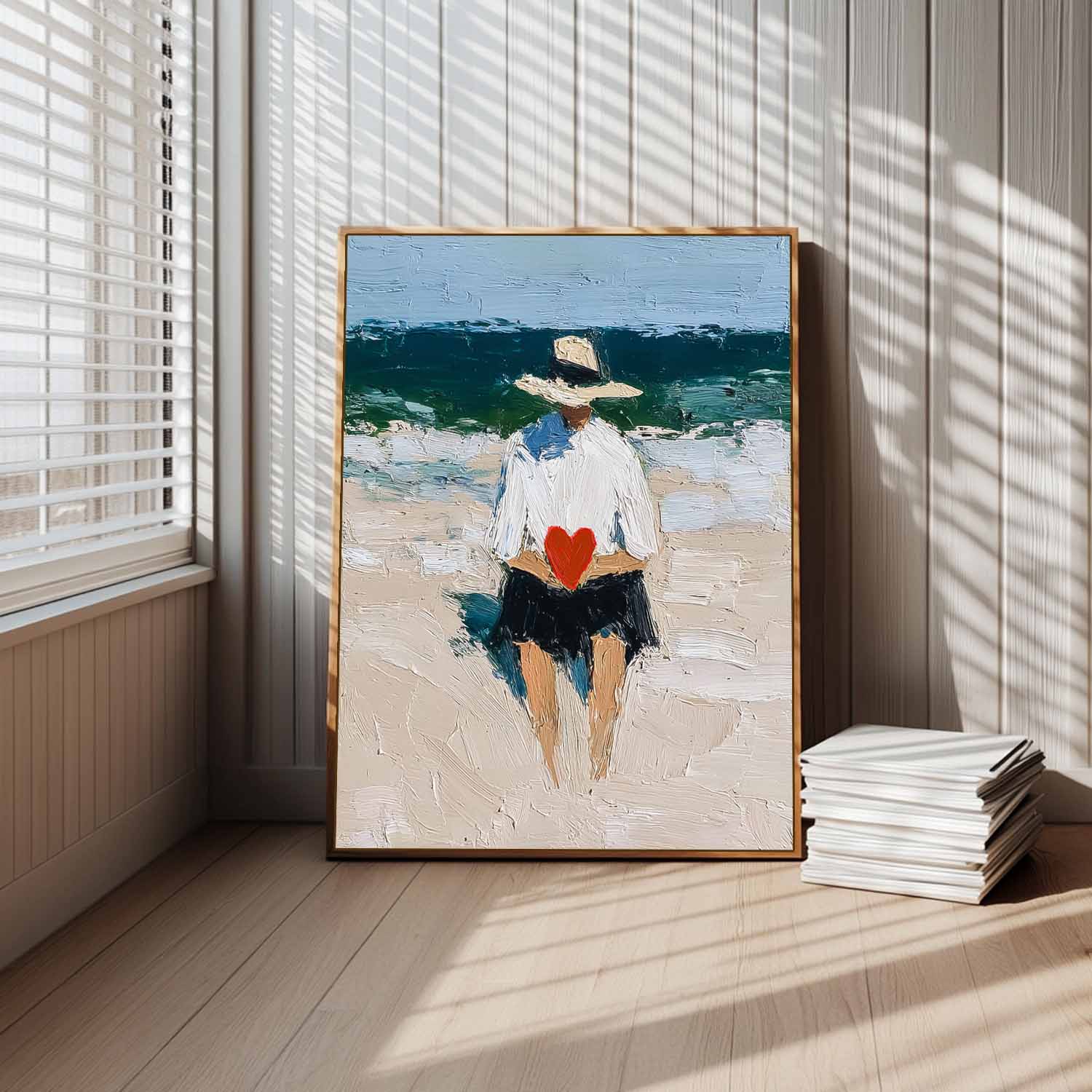 Wall Art People Calm Romantic Beach Atmosphere