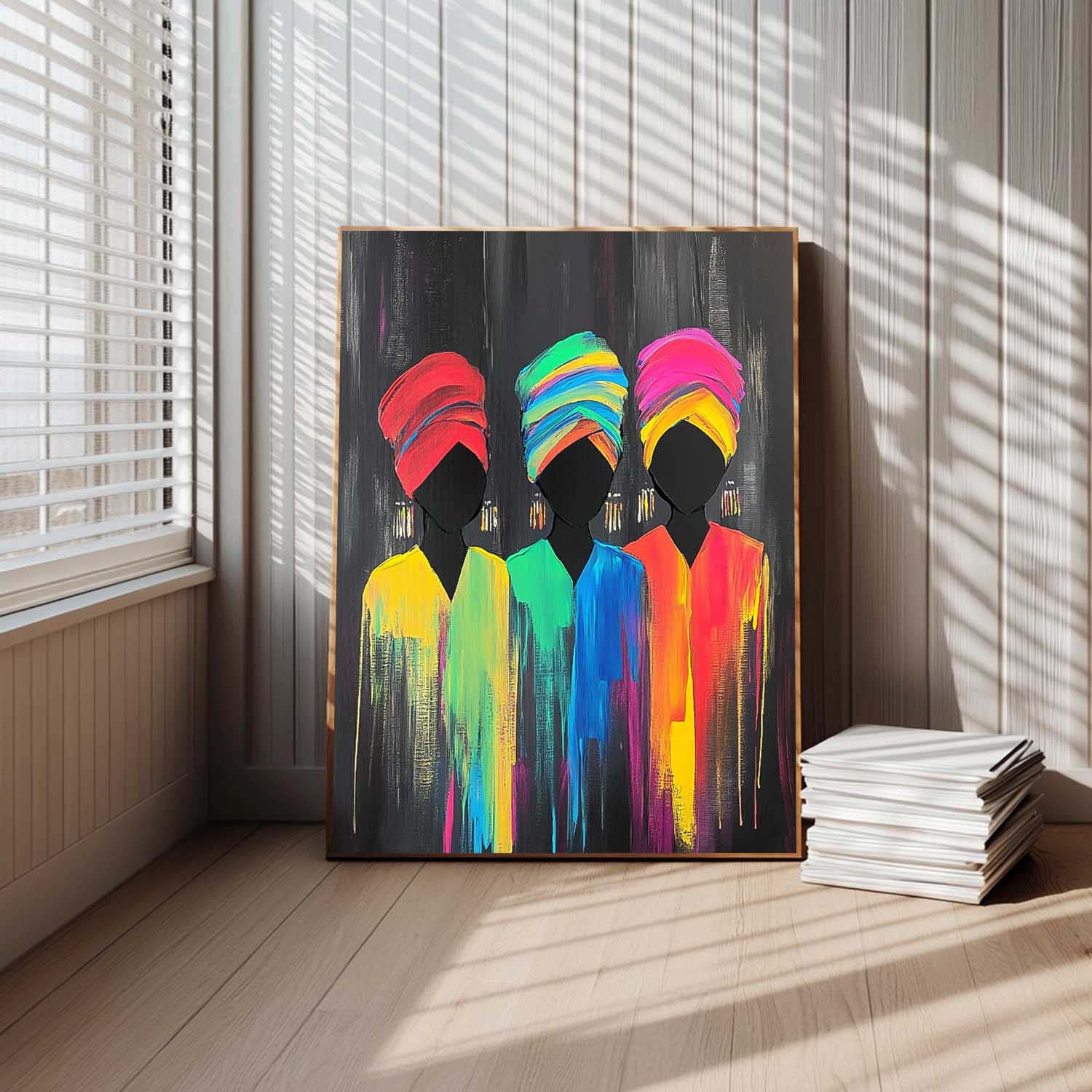 Wall Art People Vibrant Dramatic Exotic