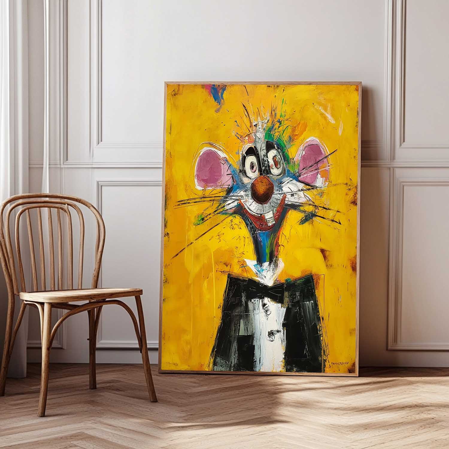 Wall Art Animal Pop Color Block Playful
