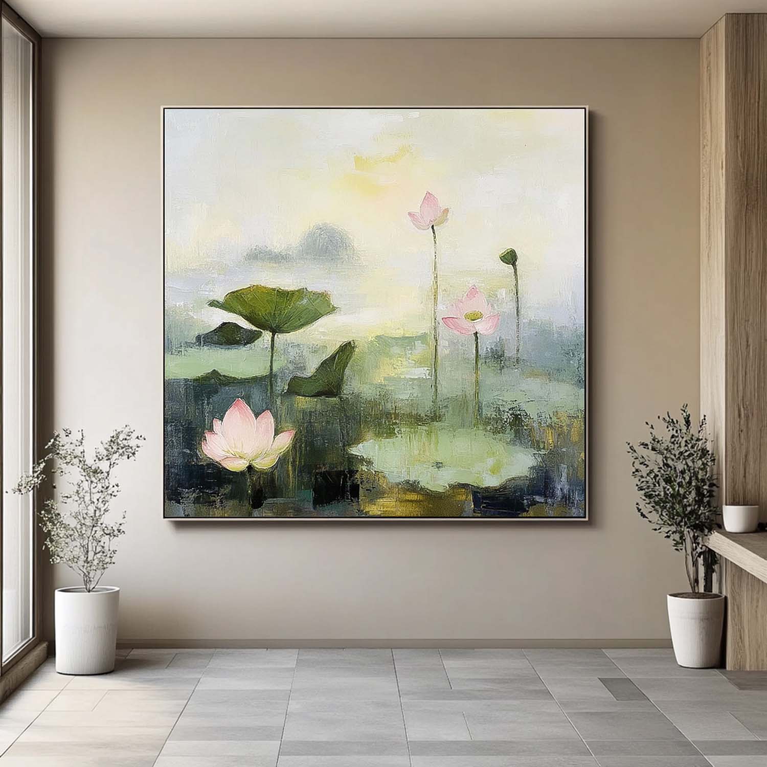 Wall Art Flower Lyrical Contemporary Tranquil