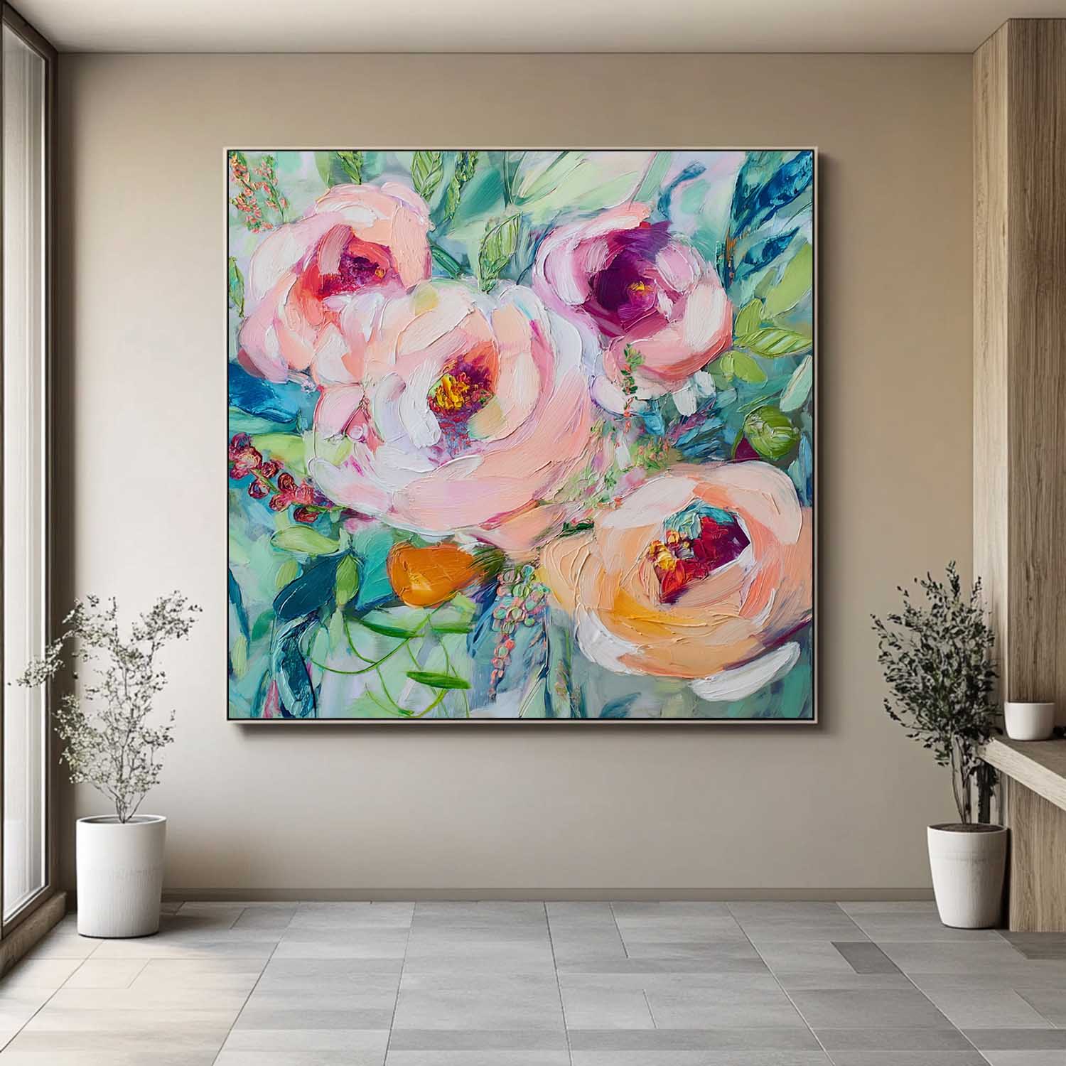 Wall Art Flower Fresh Romantic Botanical