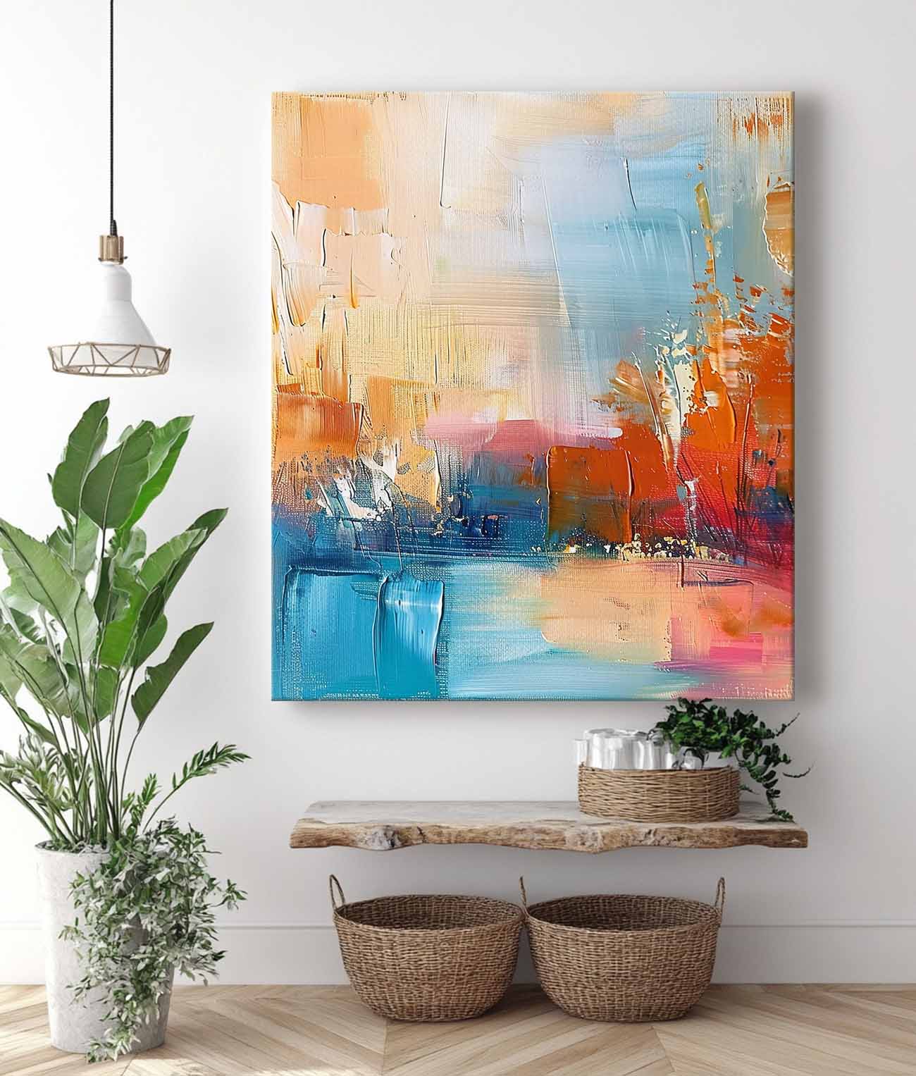 Wall Art Abstract Impasto Modern Pop